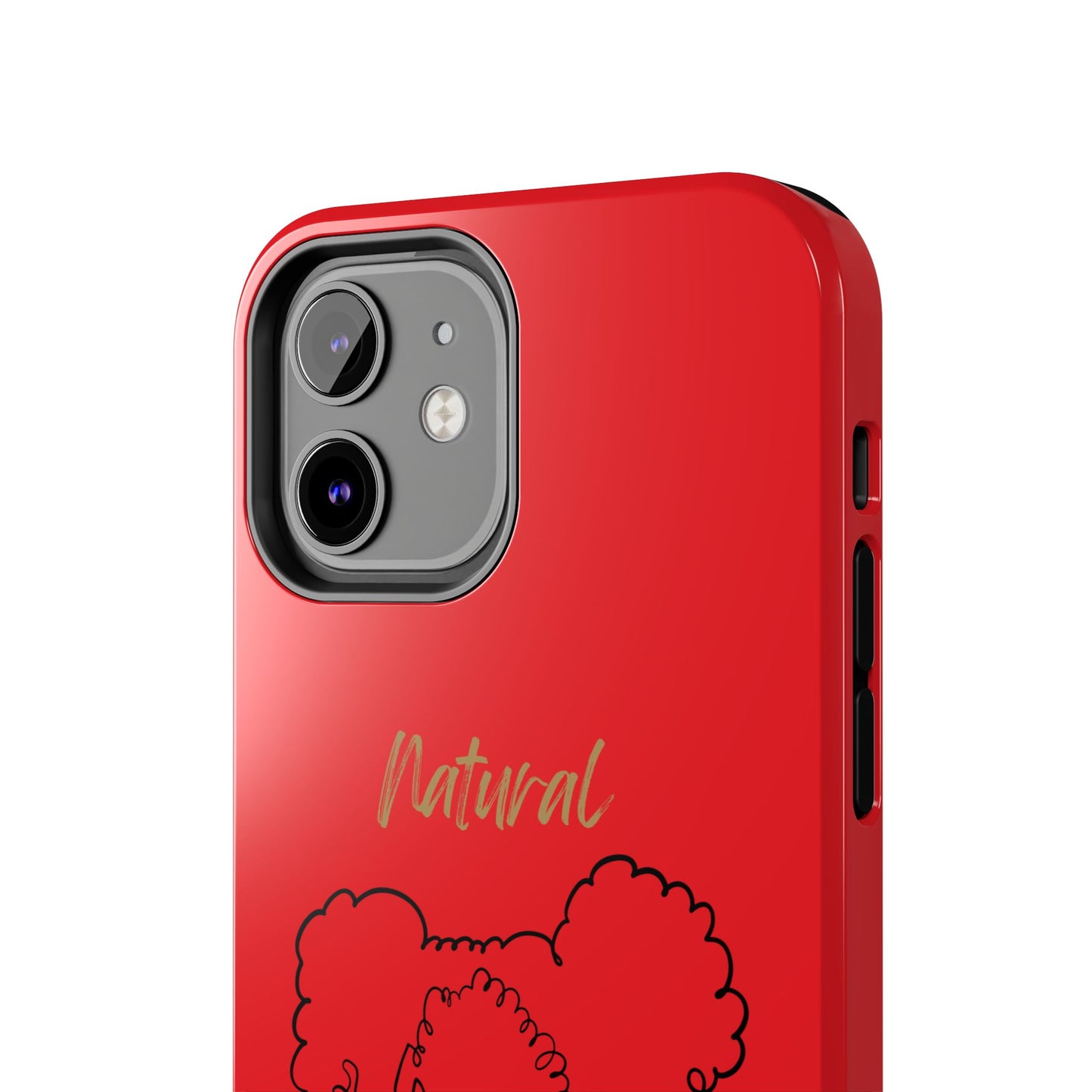 Natural Woman Twin Puffs (BL) Tough Phone Case RED