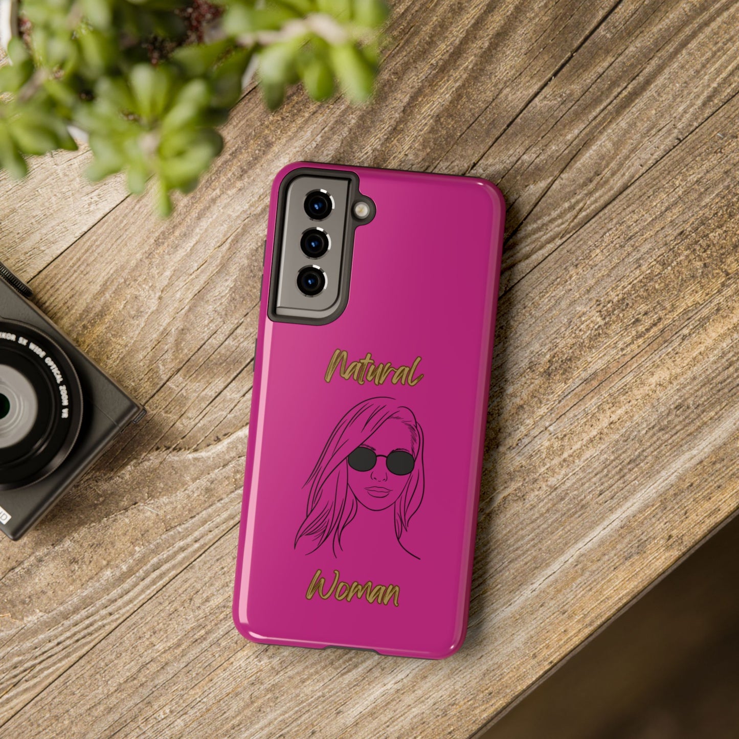 Natural Woman Shades (BL)Tough Phone Cases PINK