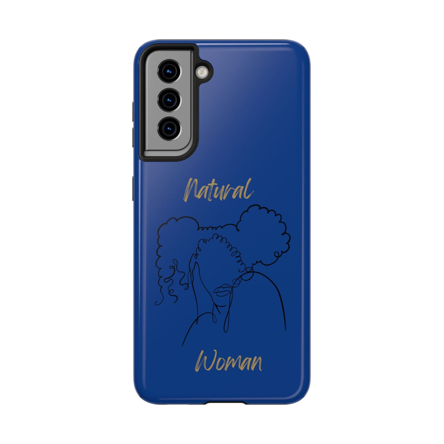 Natural Woman Twin Puffs (BL)Tough Phone Cases DARK BLUE