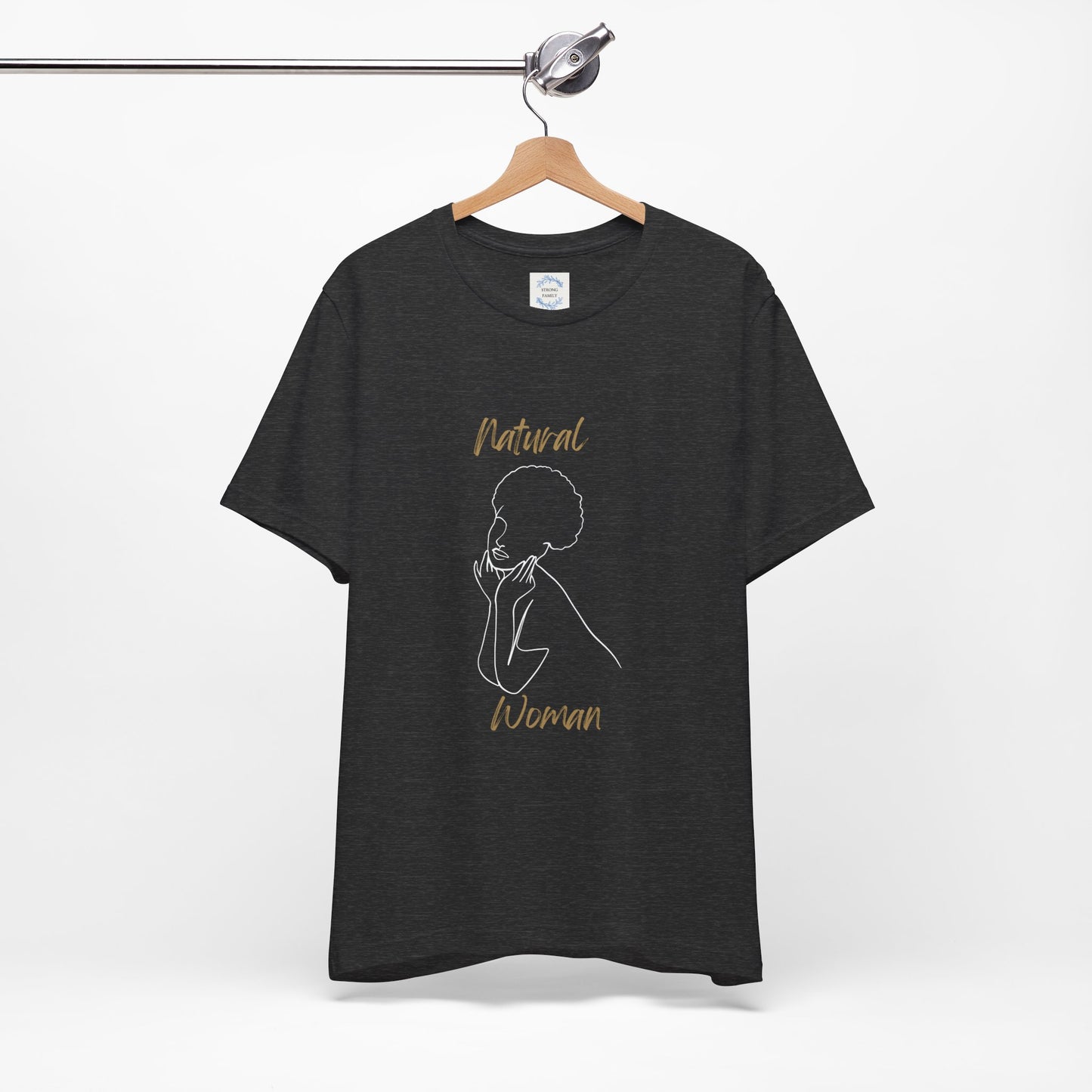 Natural Woman Cute Afro (WL) Short Sleeve T-Shirt