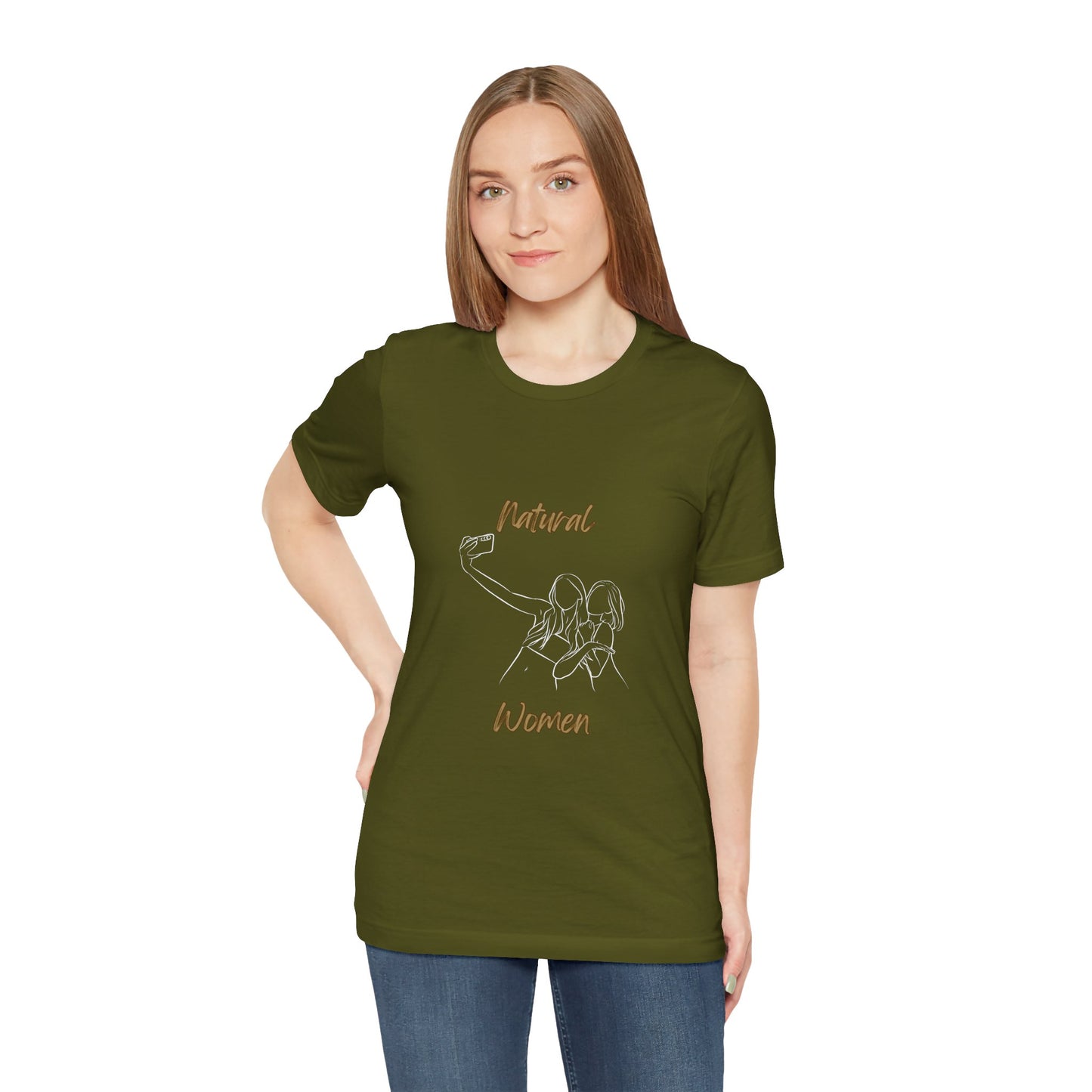 Natural Women Friends Selfie (WL) Short Sleeve T-Shirt