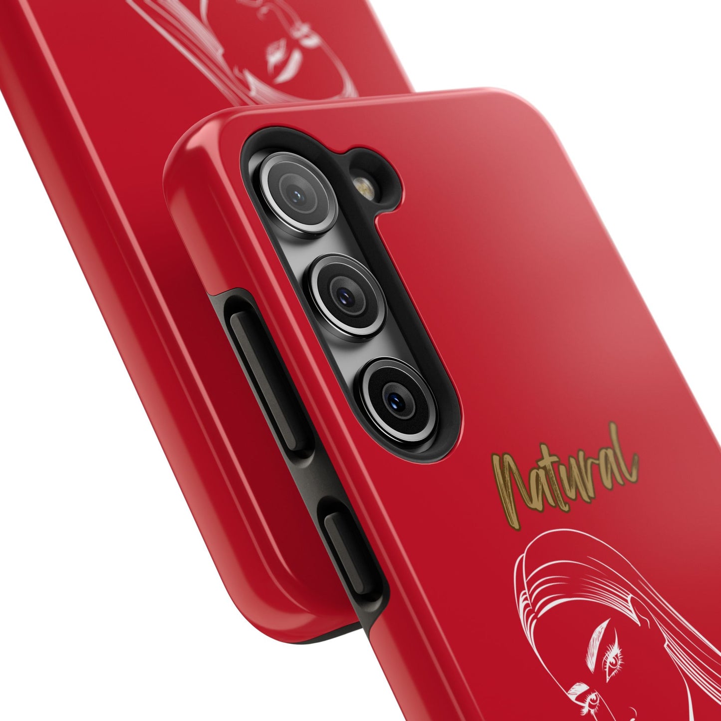 Natural Woman The Stare (WL)Tough Phone Cases DARK RED