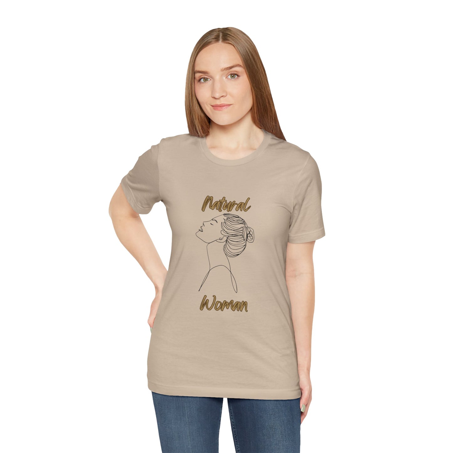 Natural Woman Wet Bun (BL) Short Sleeve T-Shirt