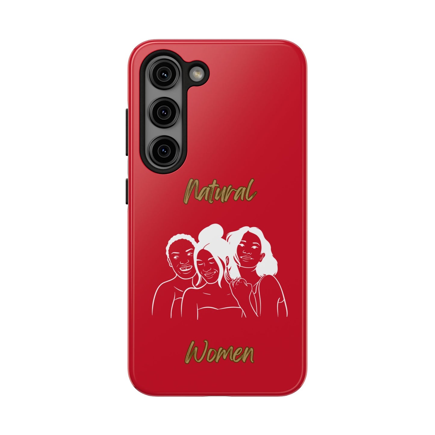 Natural Women Laughing Friends (WL)Tough Phone Cases DARK RED
