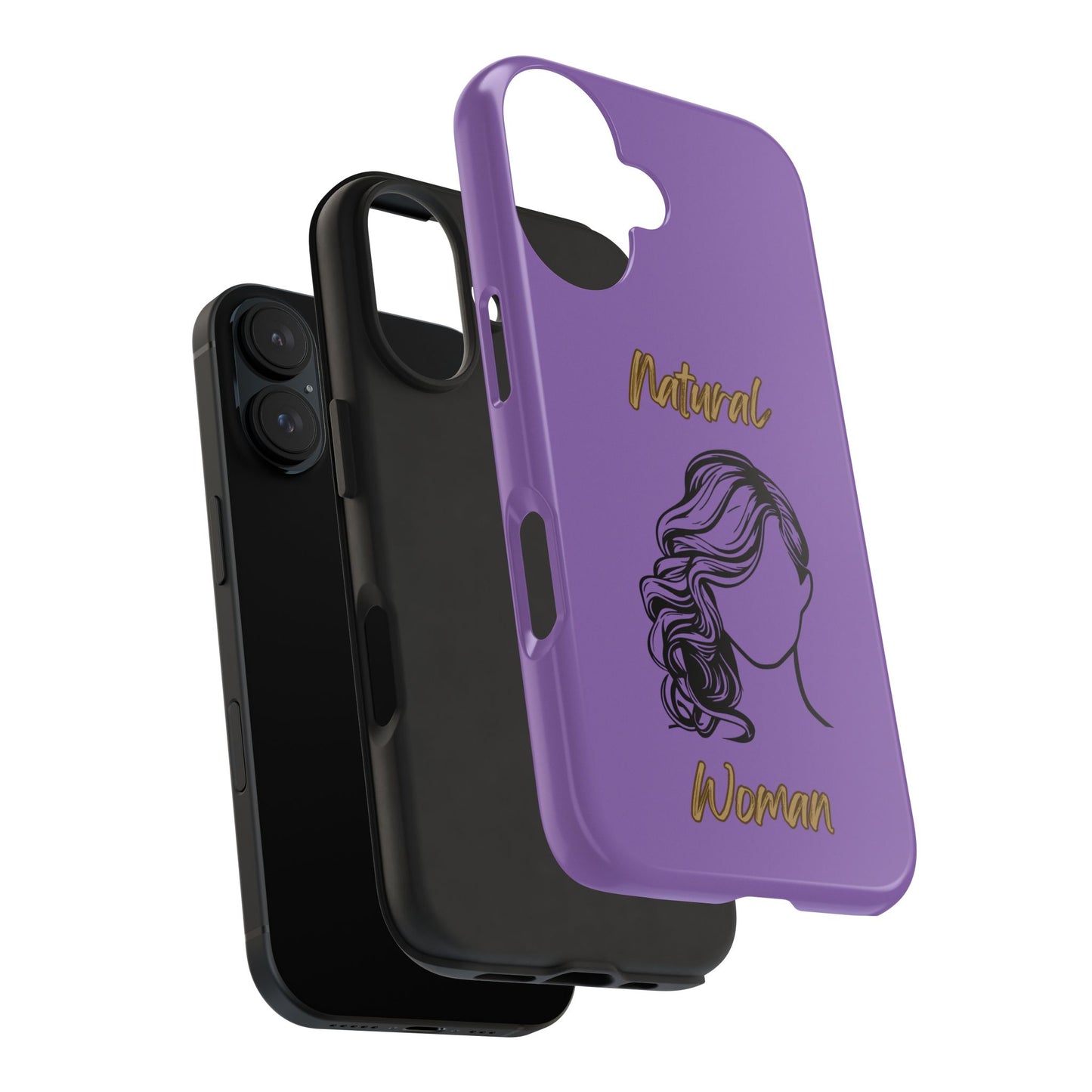 Natural Woman Long Curl (BL)Tough Phone Cases LIGHT PURPLE