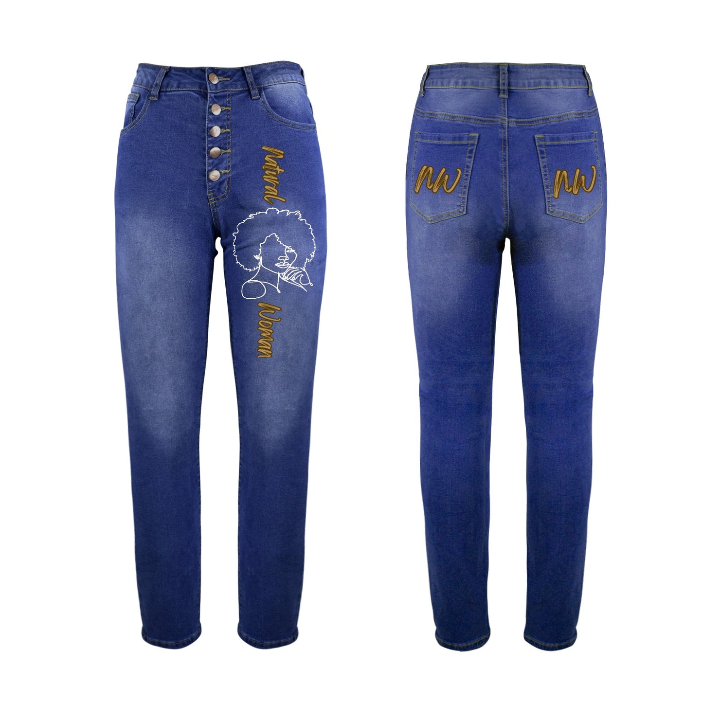 Natural Woman THE LOOK (WL) Crafted Women's Denim Jeans