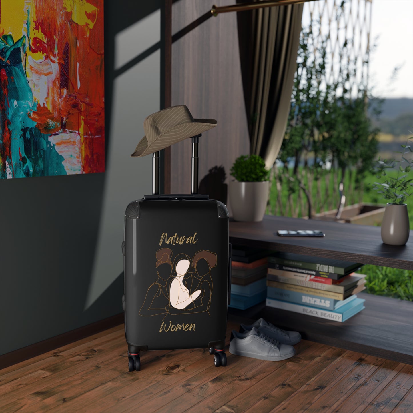 Natural Women Friends (WL) Suitcase BLACK