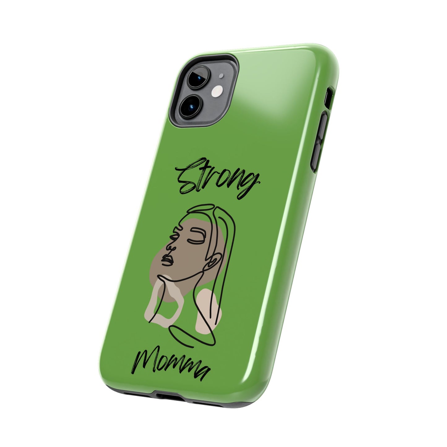 STRONG MOMMA Samsung Galaxy Tough Phone Cases (BL) Green