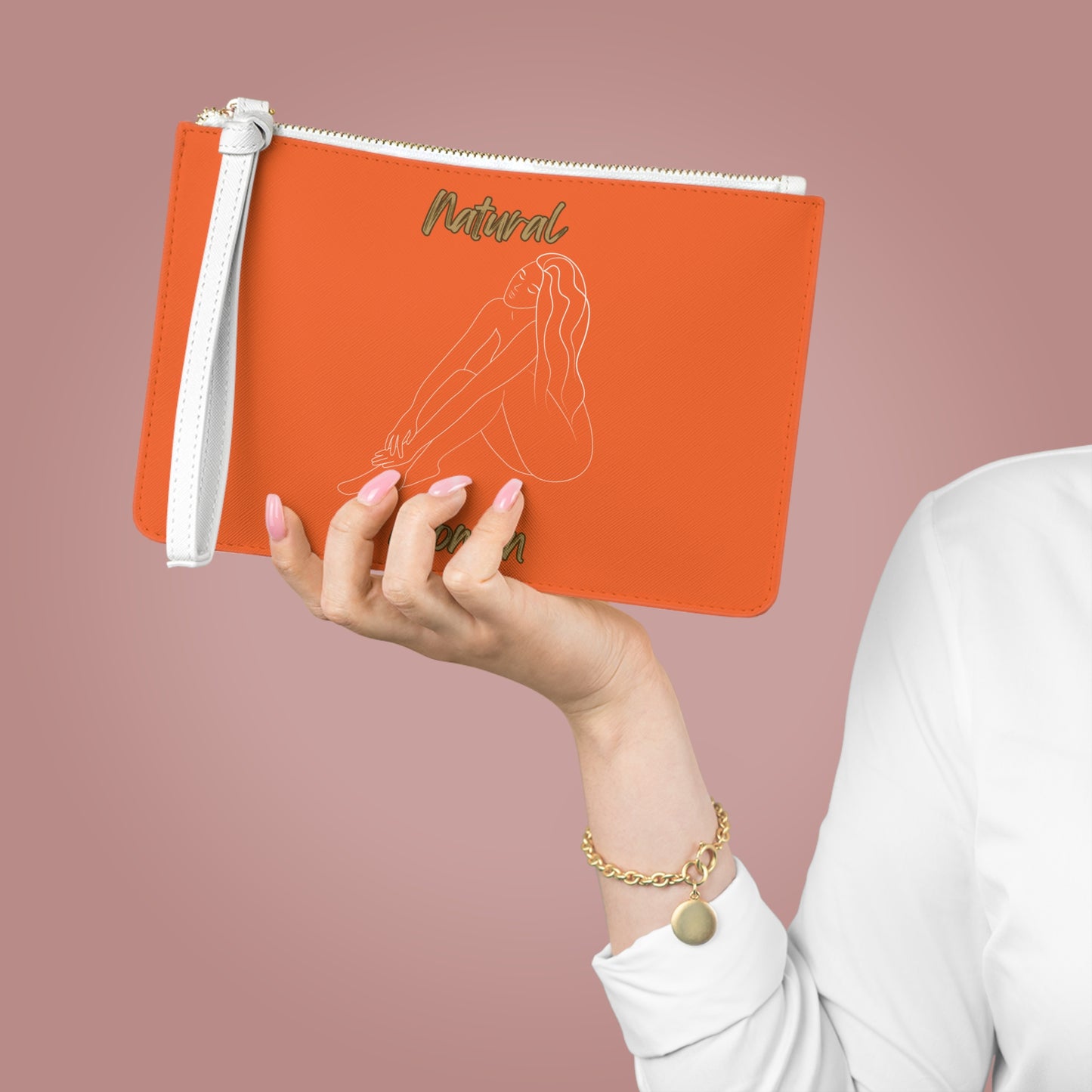 Natural Woman Beauty (WL) Clutch Bag ORANGE