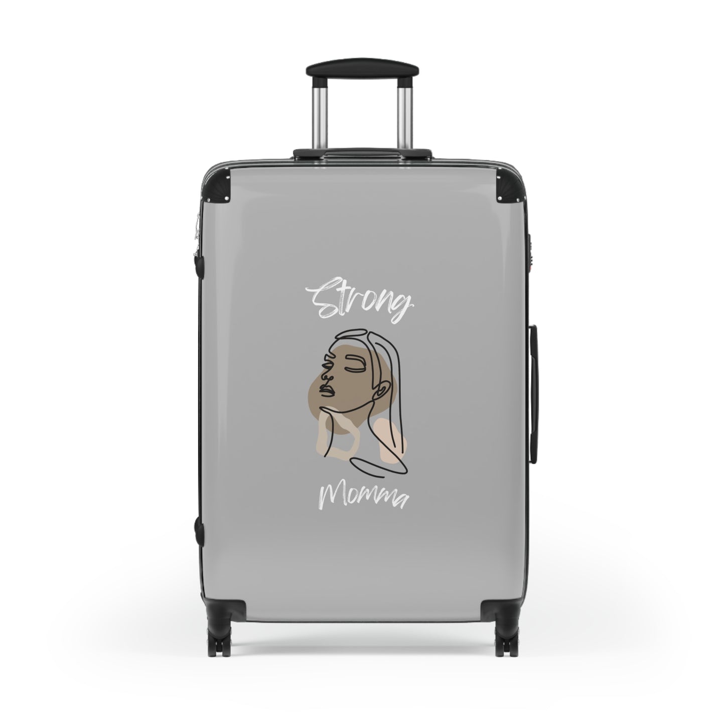 Strong Momma (WL) Luggage Bags LIGHT GREY