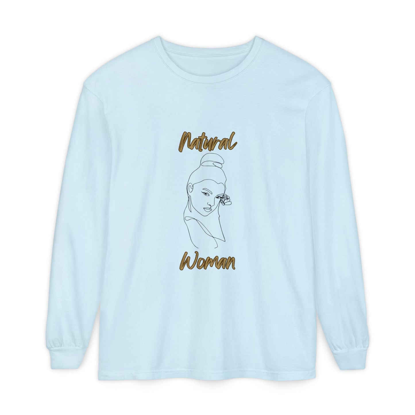 Natural Woman Sassy Bun (BL) Long Sleeve T-Shirt