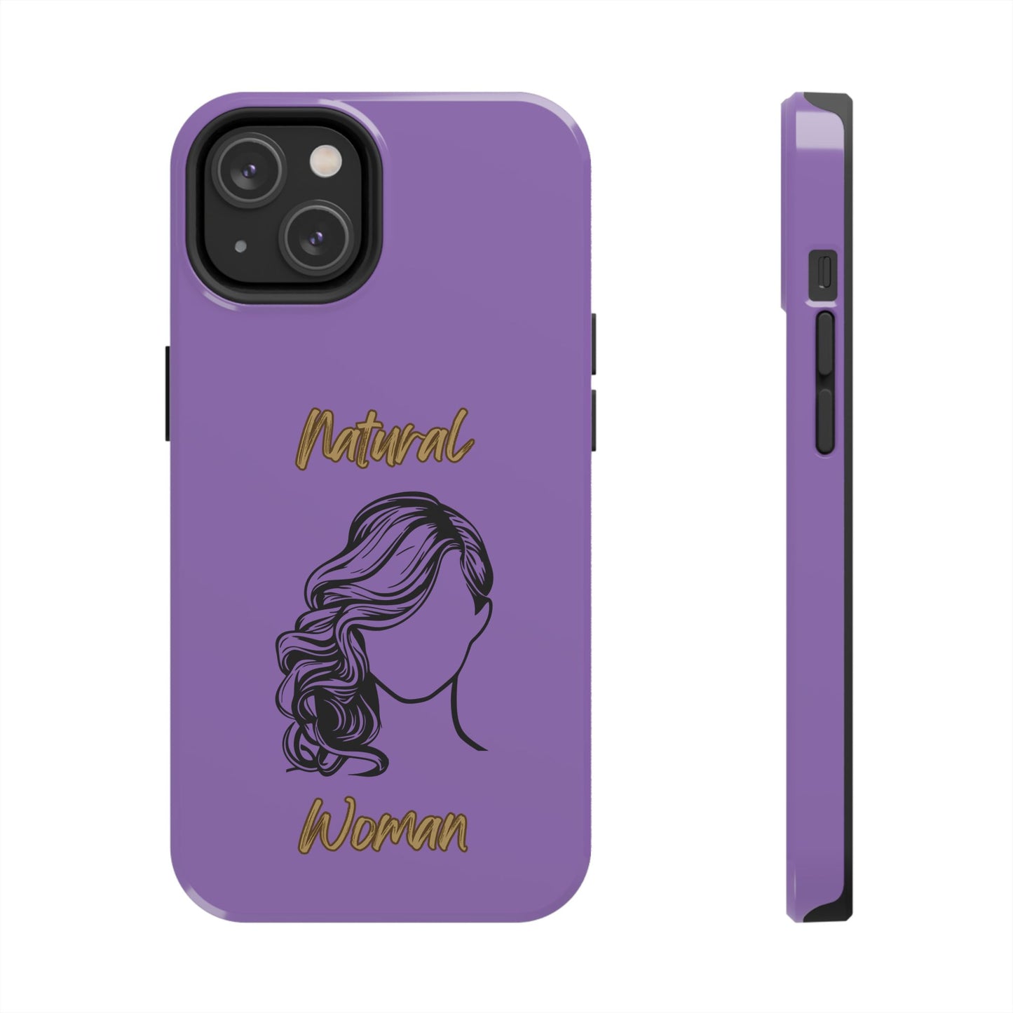 Natural Woman Long Curl (BL)Tough Phone Cases LIGHT PURPLE