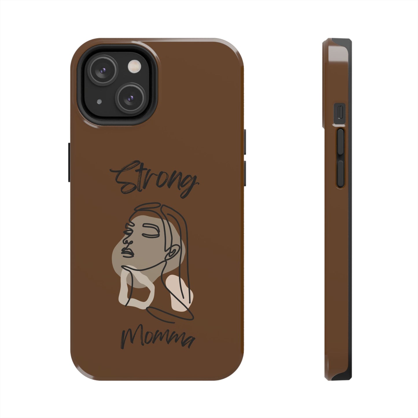 STRONG MOMMA Samsung Galaxy Tough Phone Cases (BL) Brown