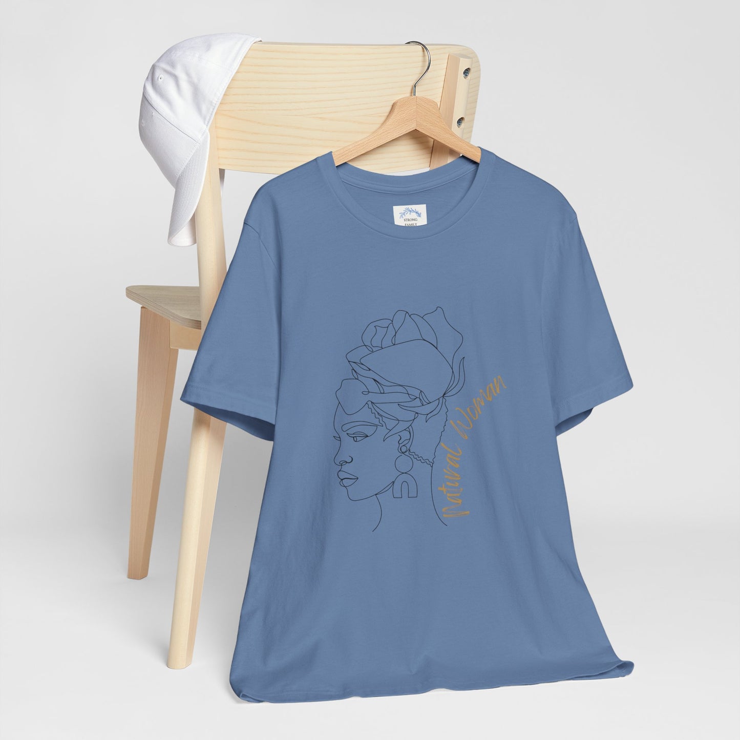 Natural Woman Flower Wrap (BL) Short Sleeve T-Shirt
