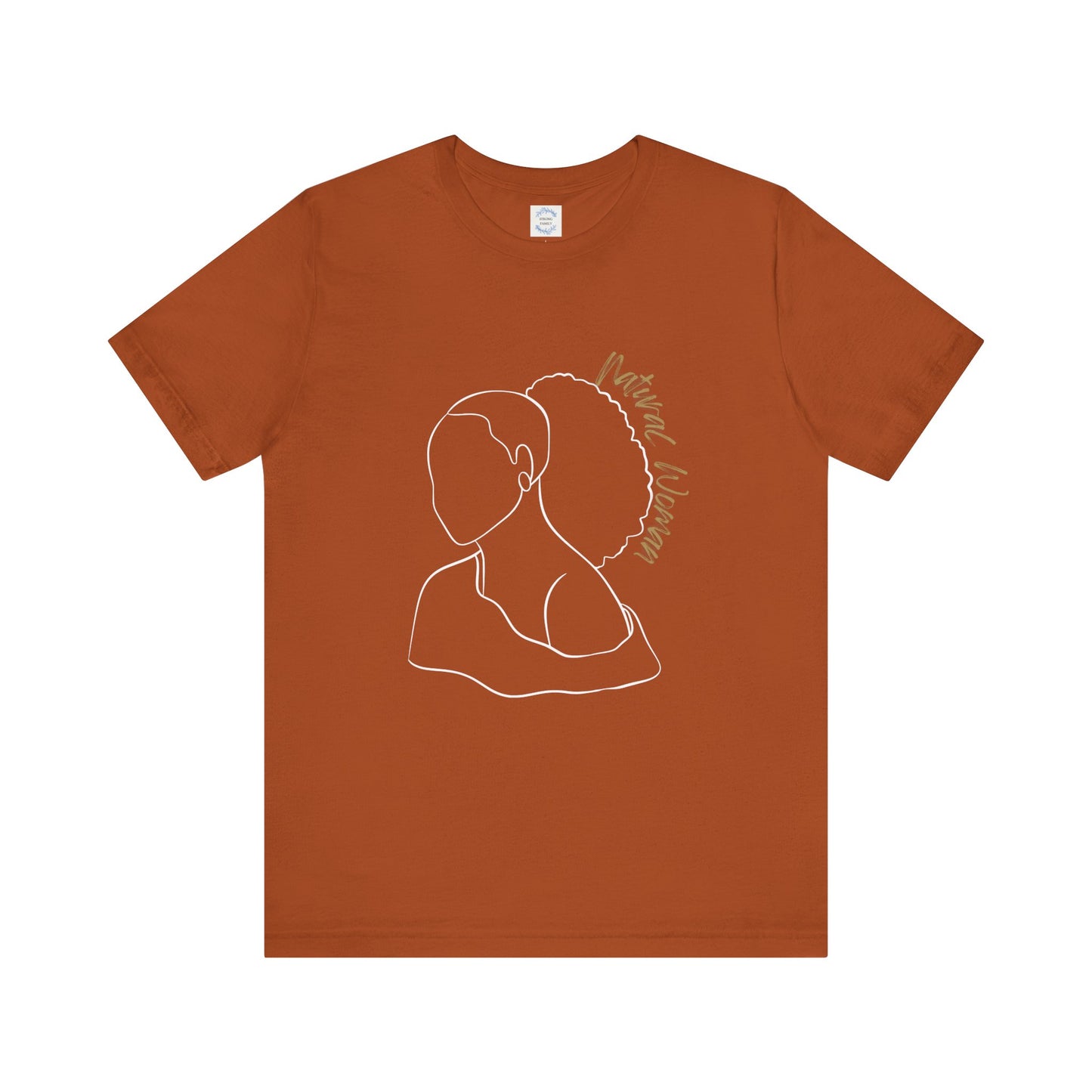 Natural Woman Behind Head Puff (WL) Short Sleeve T-Shirt