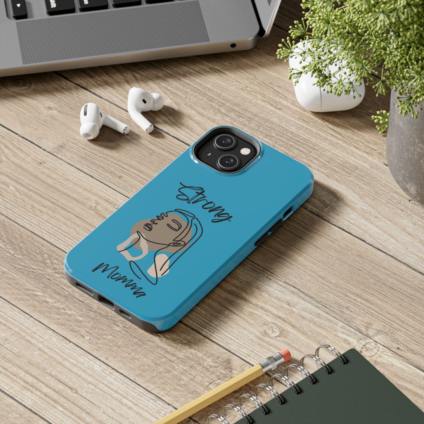 STRONG MOMMA Samsung Galaxy Tough Phone Cases (BL) Turquoise