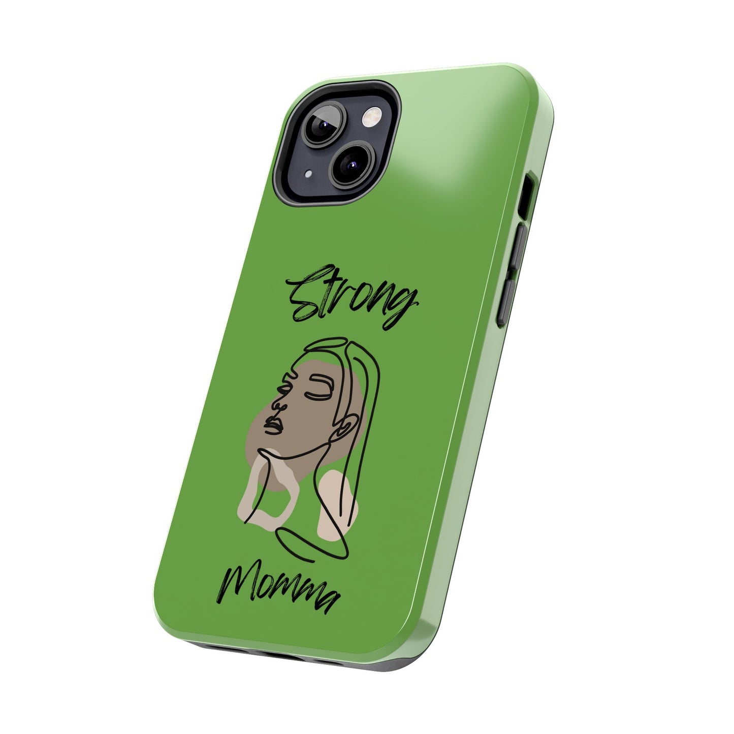 STRONG MOMMA Samsung Galaxy Tough Phone Cases (BL) Green