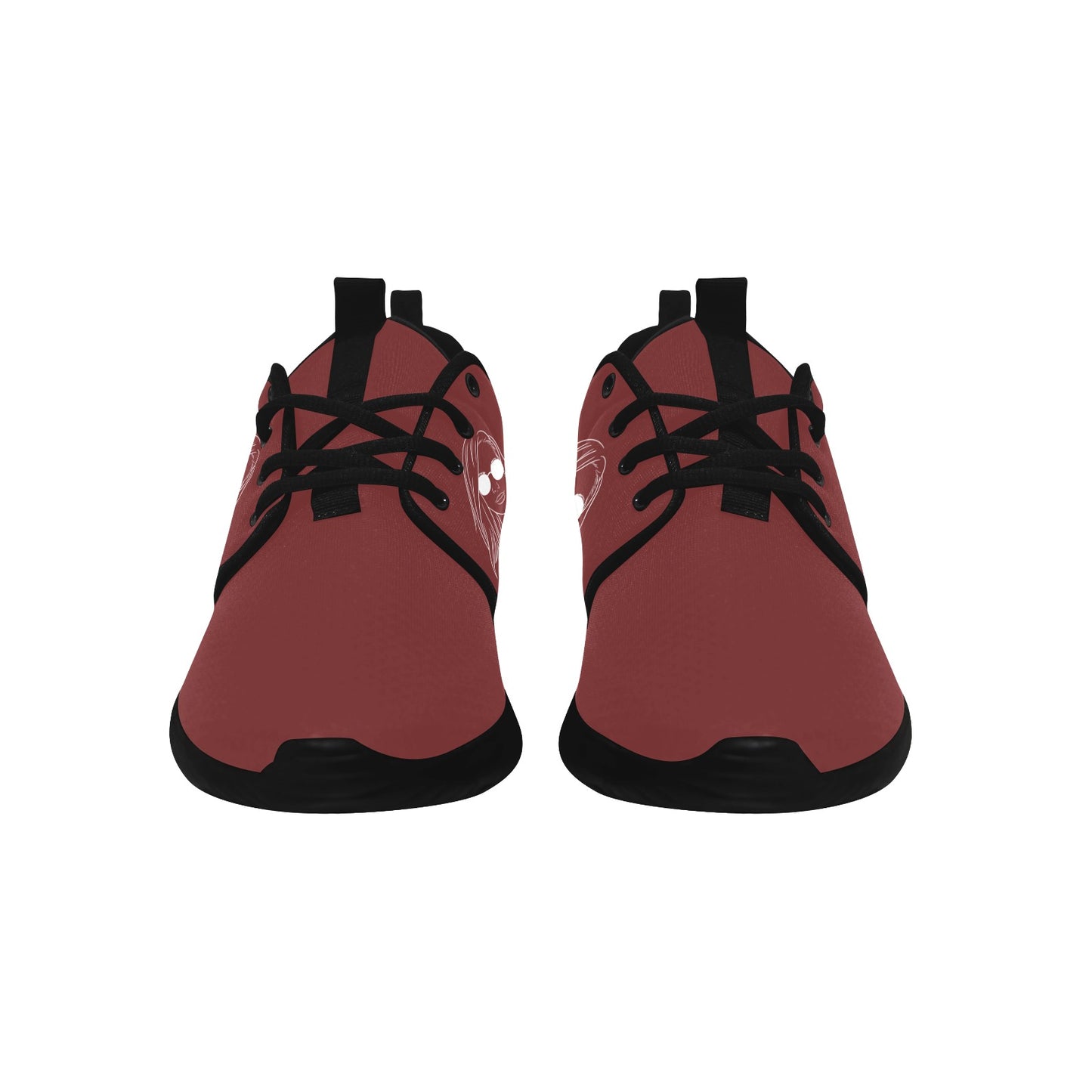 Natural Woman SHADES (BL) MAROON w/ Black Sole Sneakers