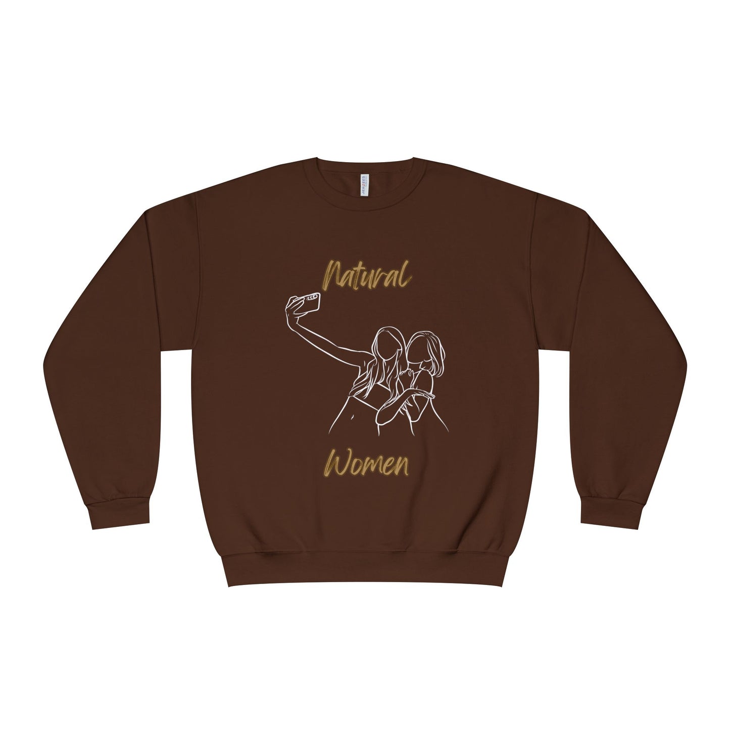 Natural Women Friends Selfie (WL) Crewneck Sweatshirt