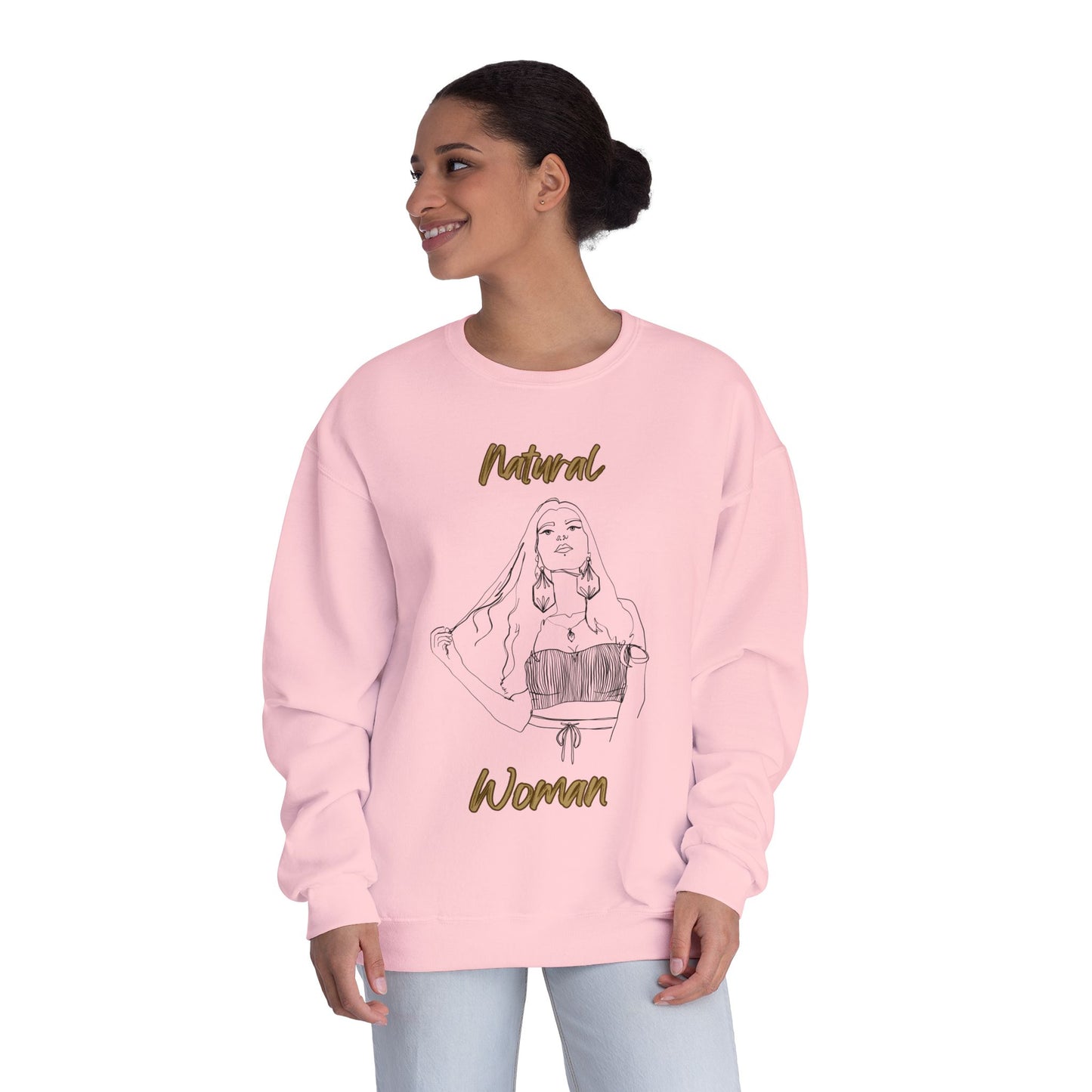 Natural Woman Thinking (BL) Crewneck Sweatshirt