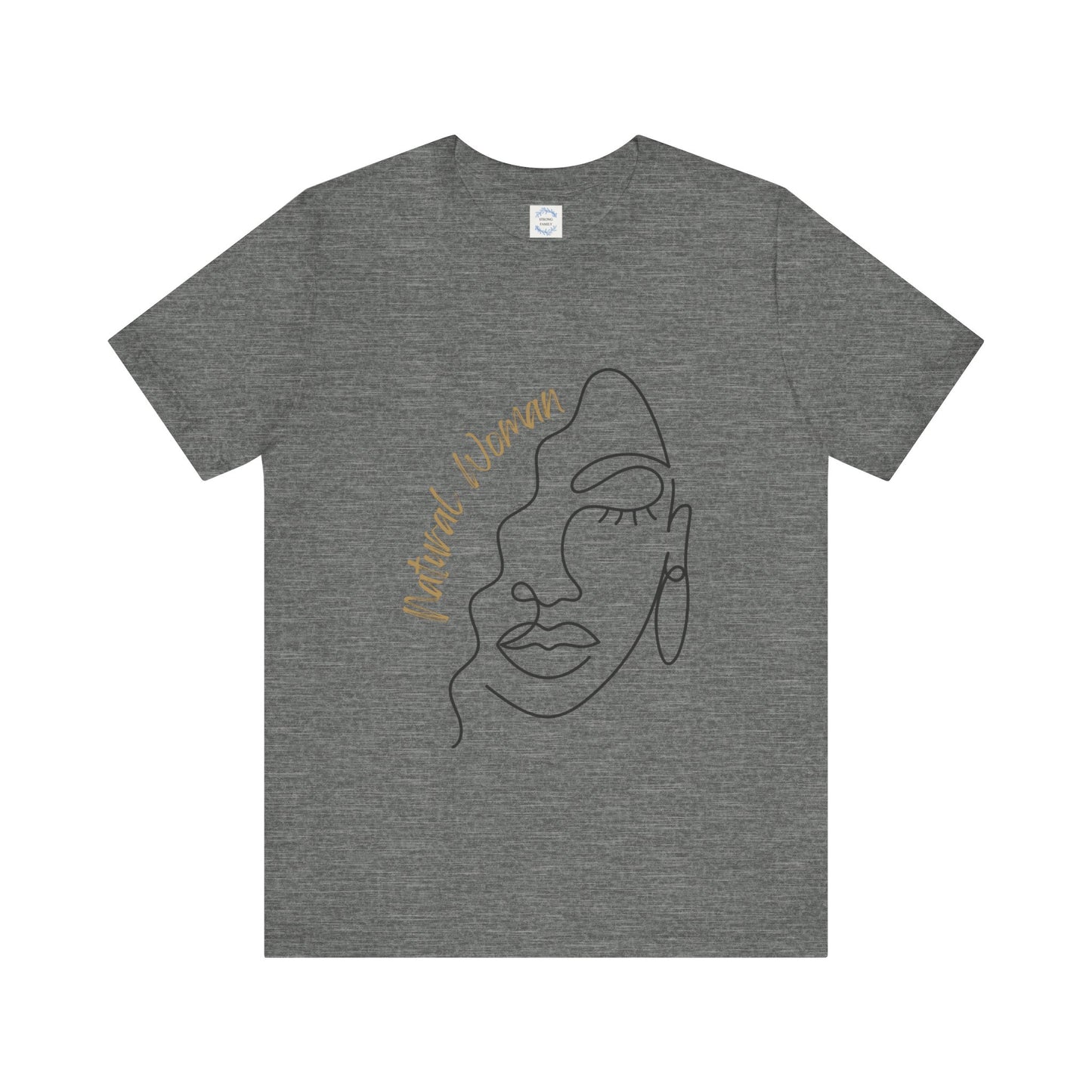 Natural Woman Half Face (BL) Short Sleeve T-Shirt