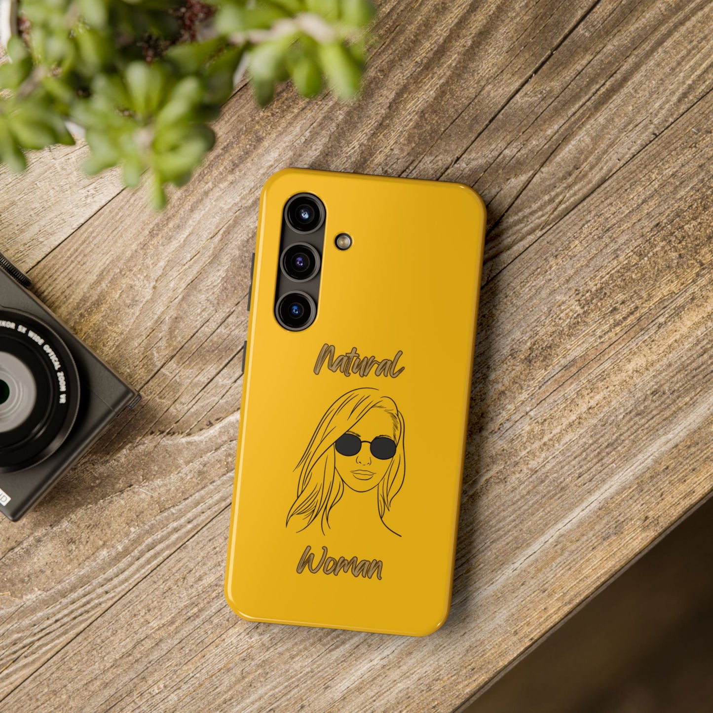 Natural Woman Shades (BL)Tough Phone Cases YELLOW