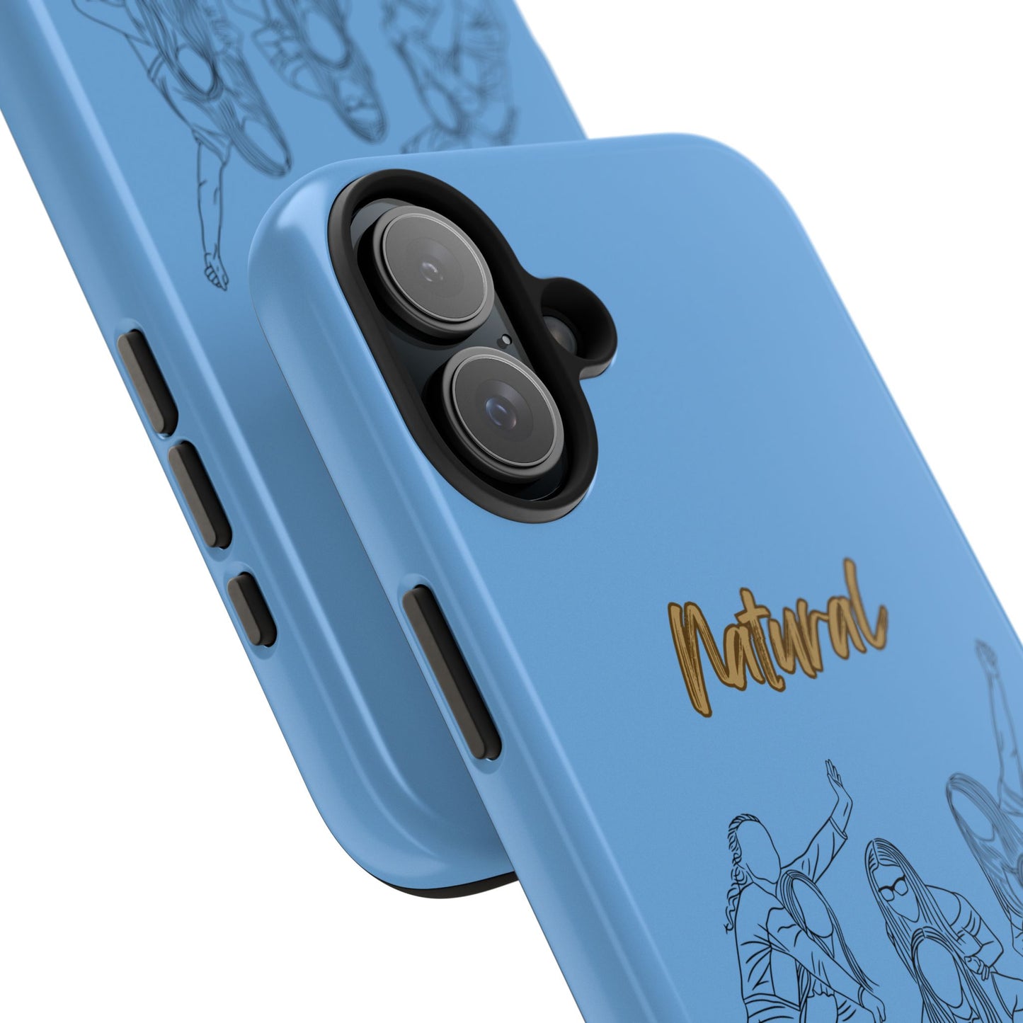Natural Woman Piggy Back (BL)Tough Phone Cases LIGHT BLUE