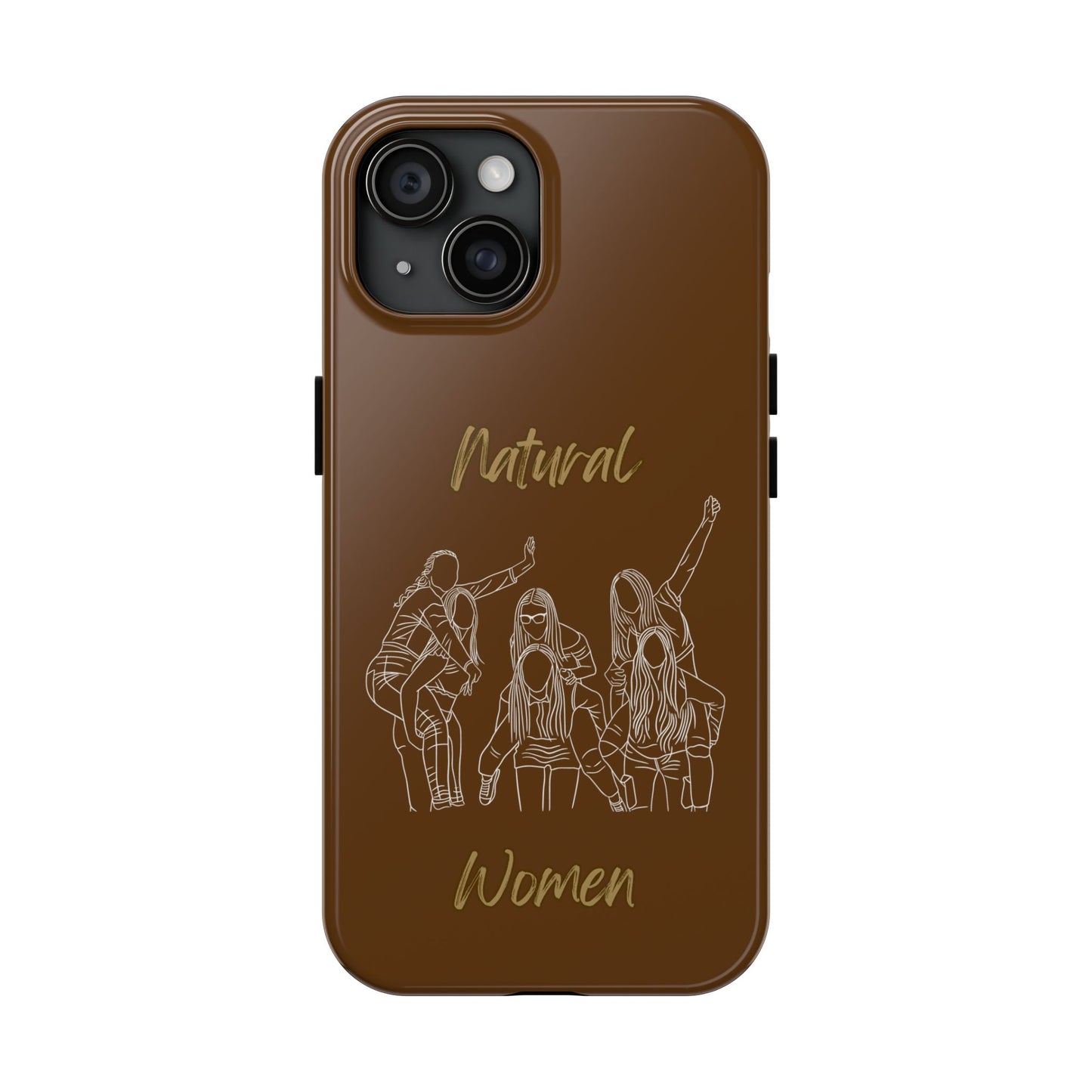 Natural Woman Piggy Back (WL) Tough Phone Cases BROWN