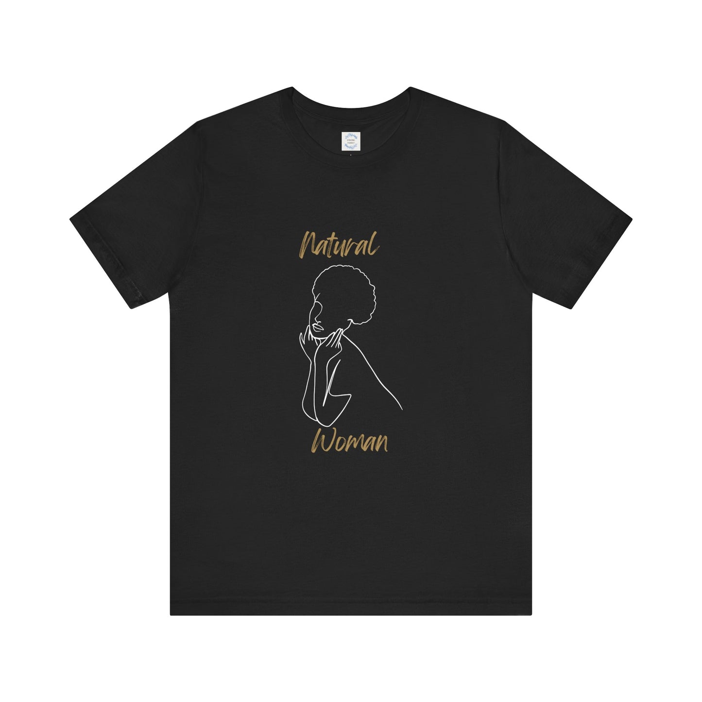 Natural Woman Cute Afro (WL) Short Sleeve T-Shirt