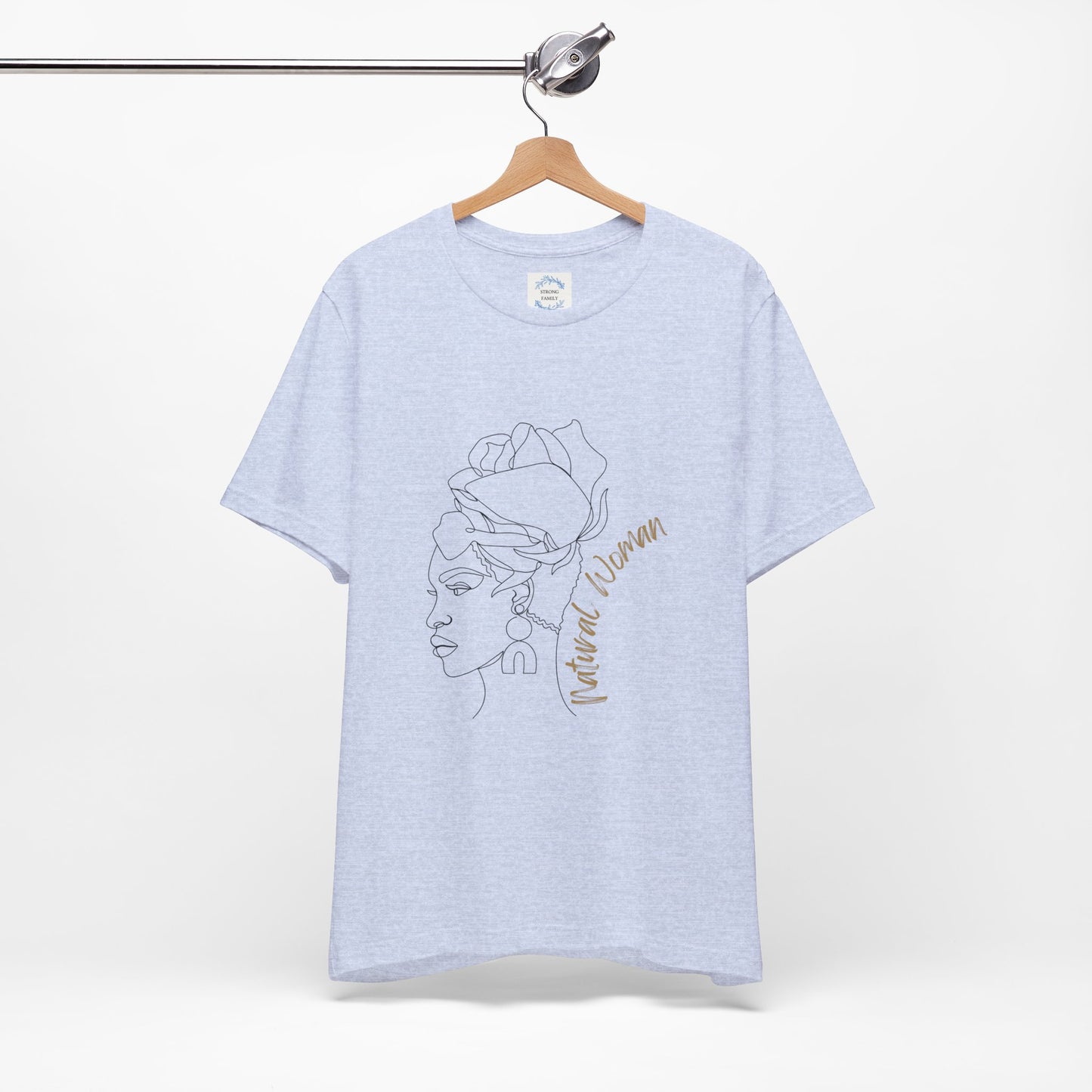 Natural Woman Flower Wrap (BL) Short Sleeve T-Shirt