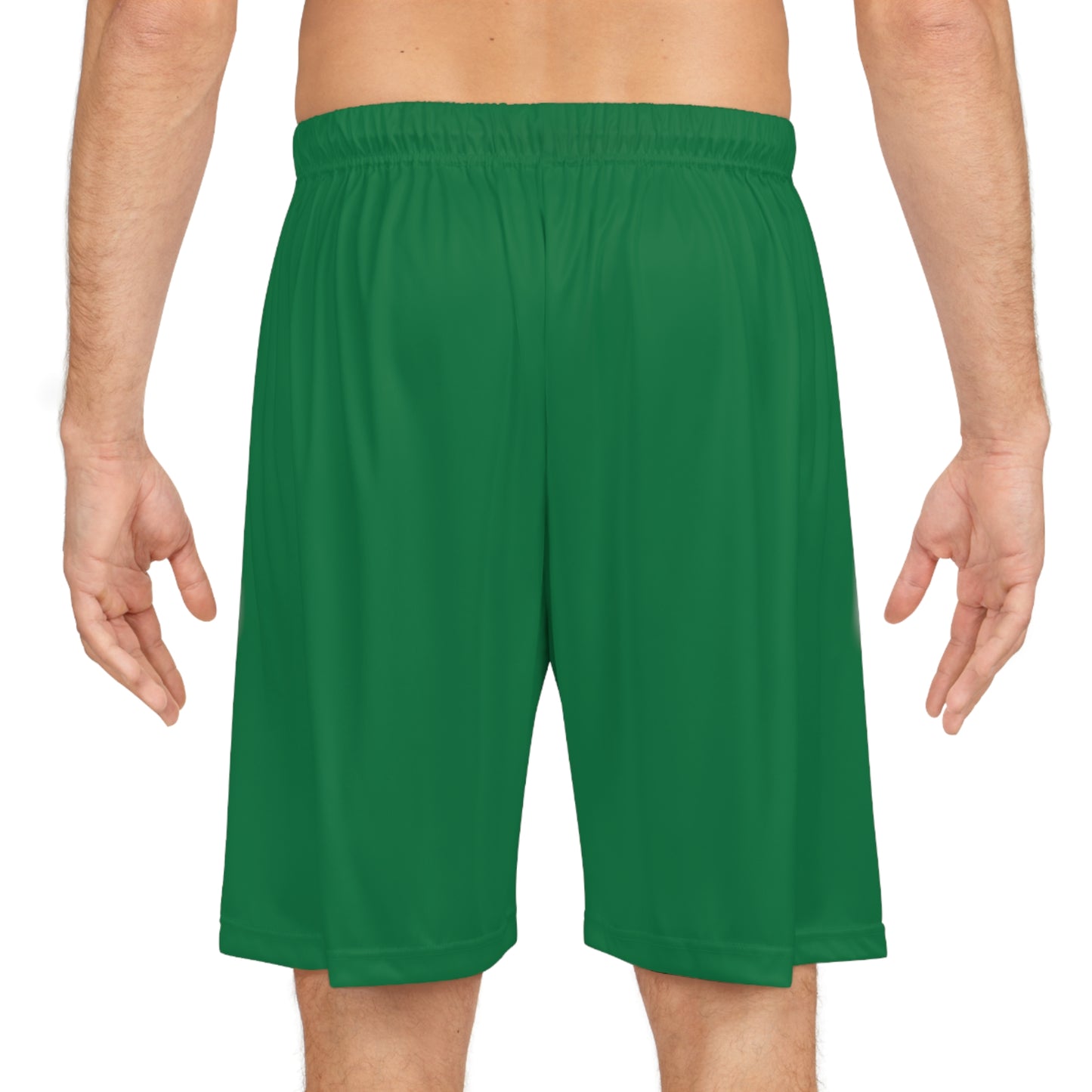 Kingdom Man (Gold) Basketball Shorts DARK GREEN