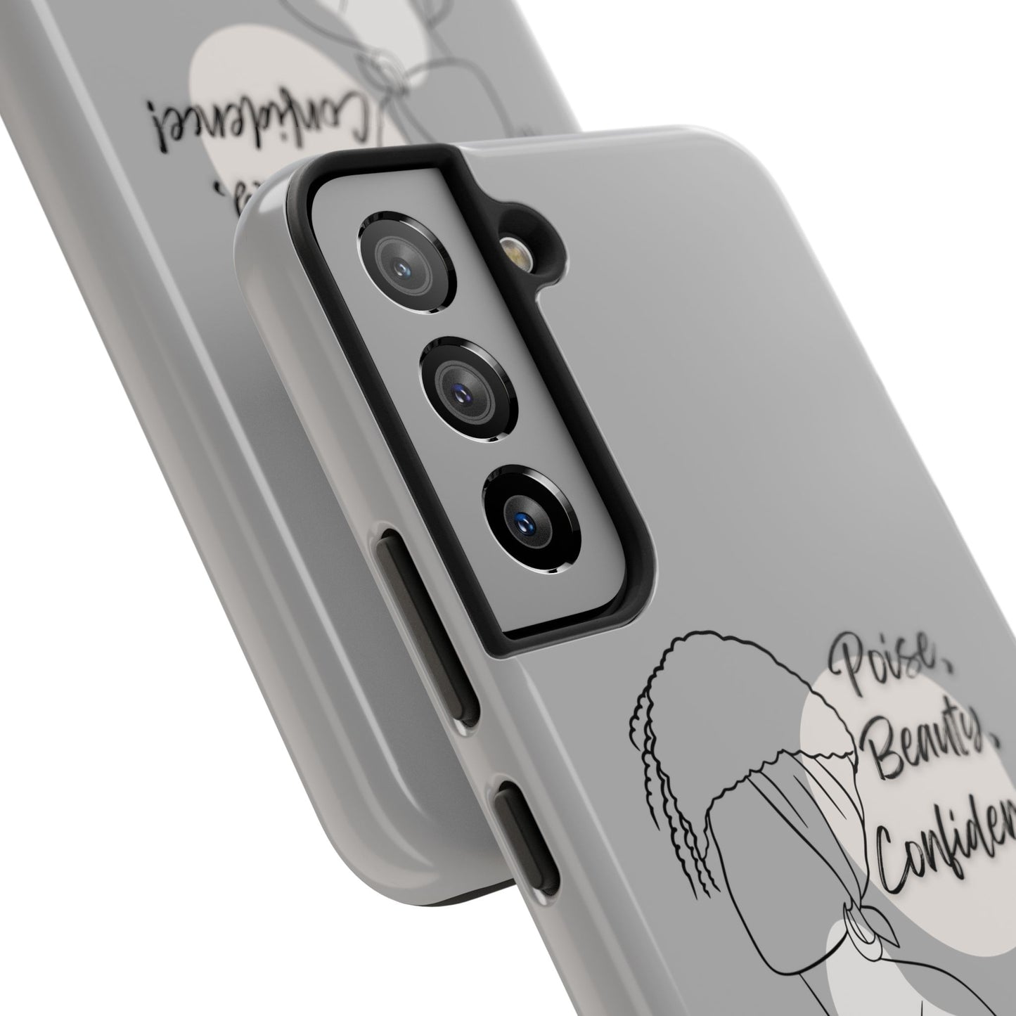 Natural woman Puff (BL)Tough Phone Cases LIGHT GREY