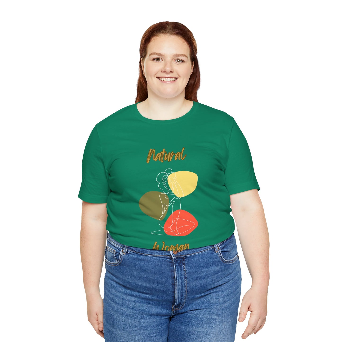 Natural Woman Colorful Pose (WL) Short Sleeve T-Shirt