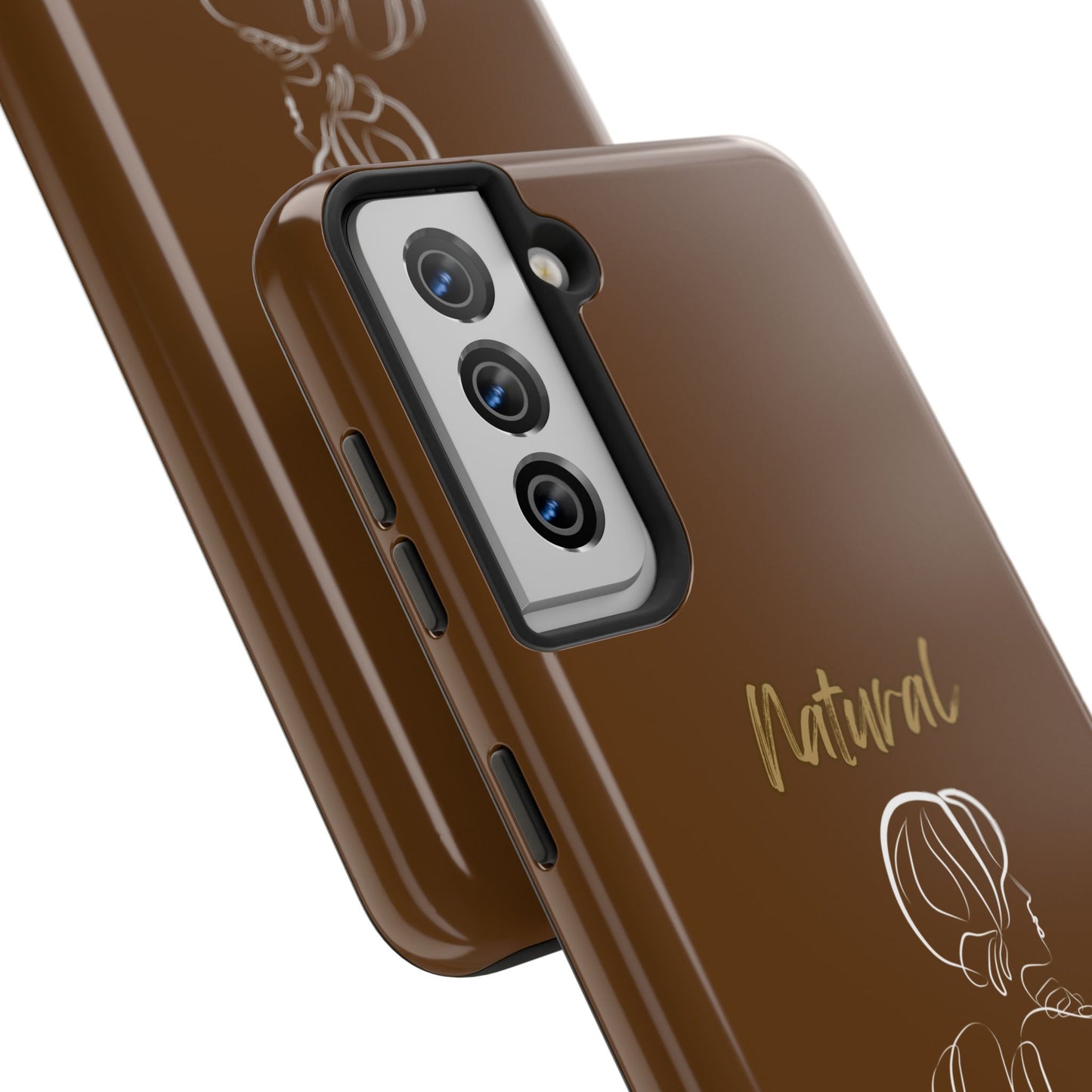 Natural Woman Back (WL)Tough Phone Cases BROWN