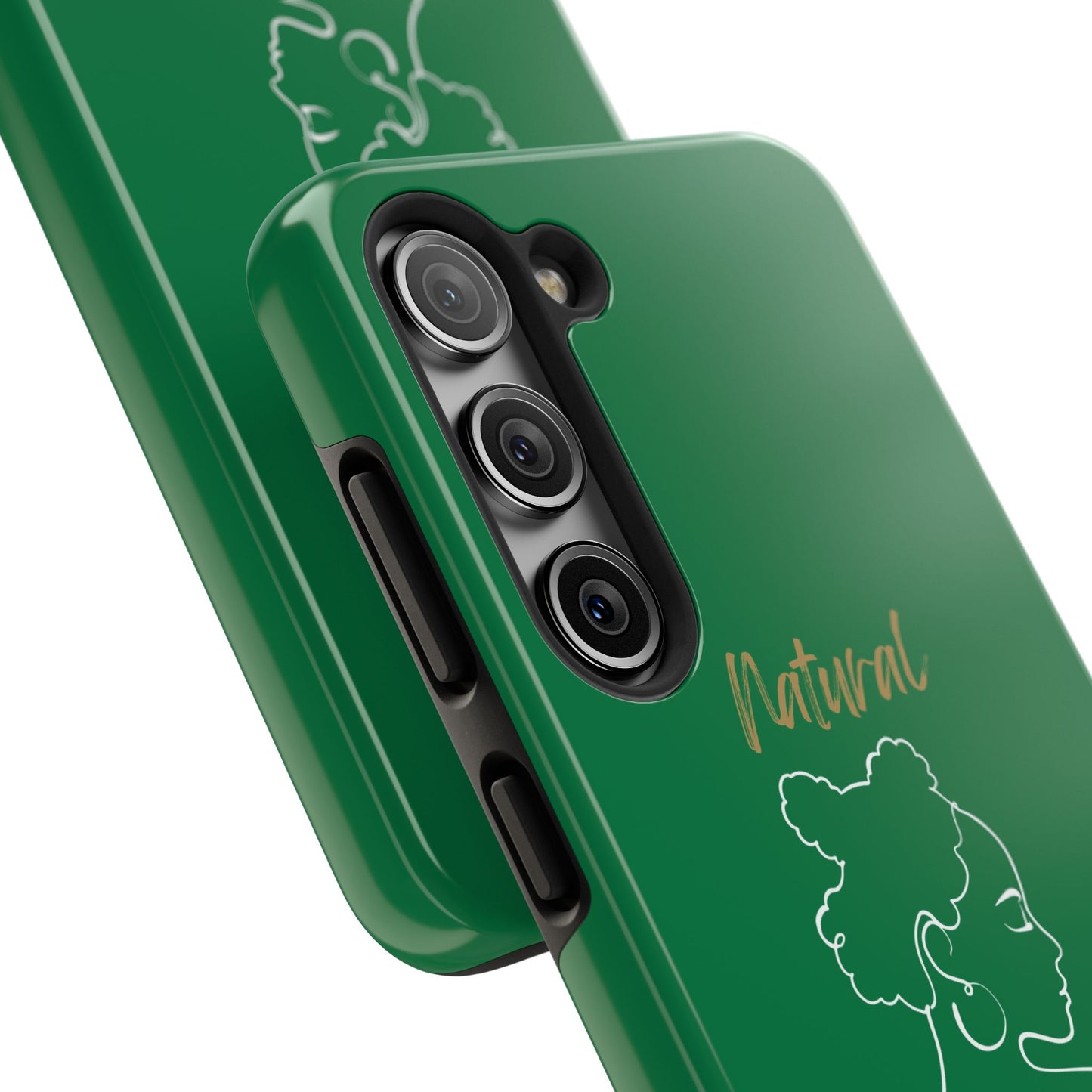 Natural Woman Twists (WL) Tough Phone Case DARK GREEN
