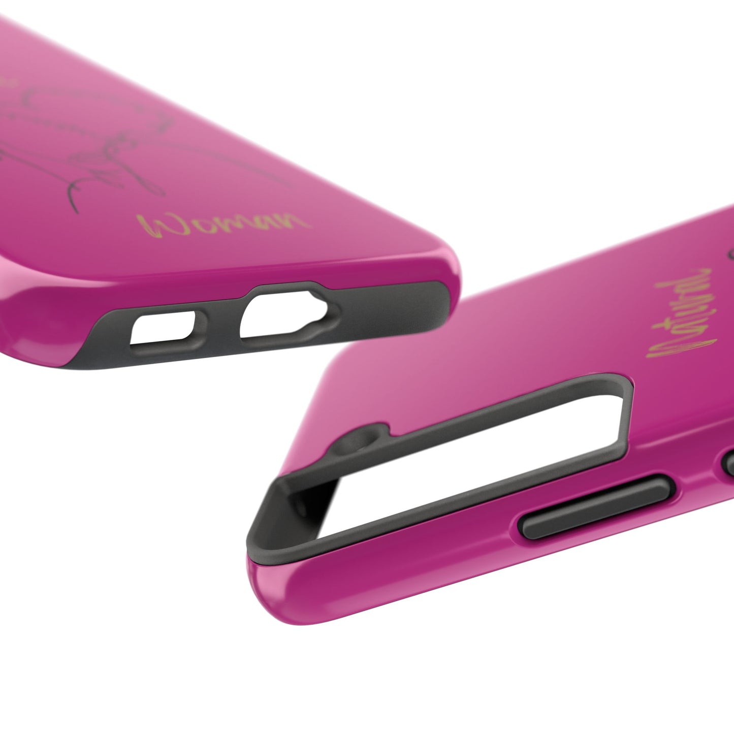 Natural Woman Twin Puffs (BL)Tough Phone Cases PINK