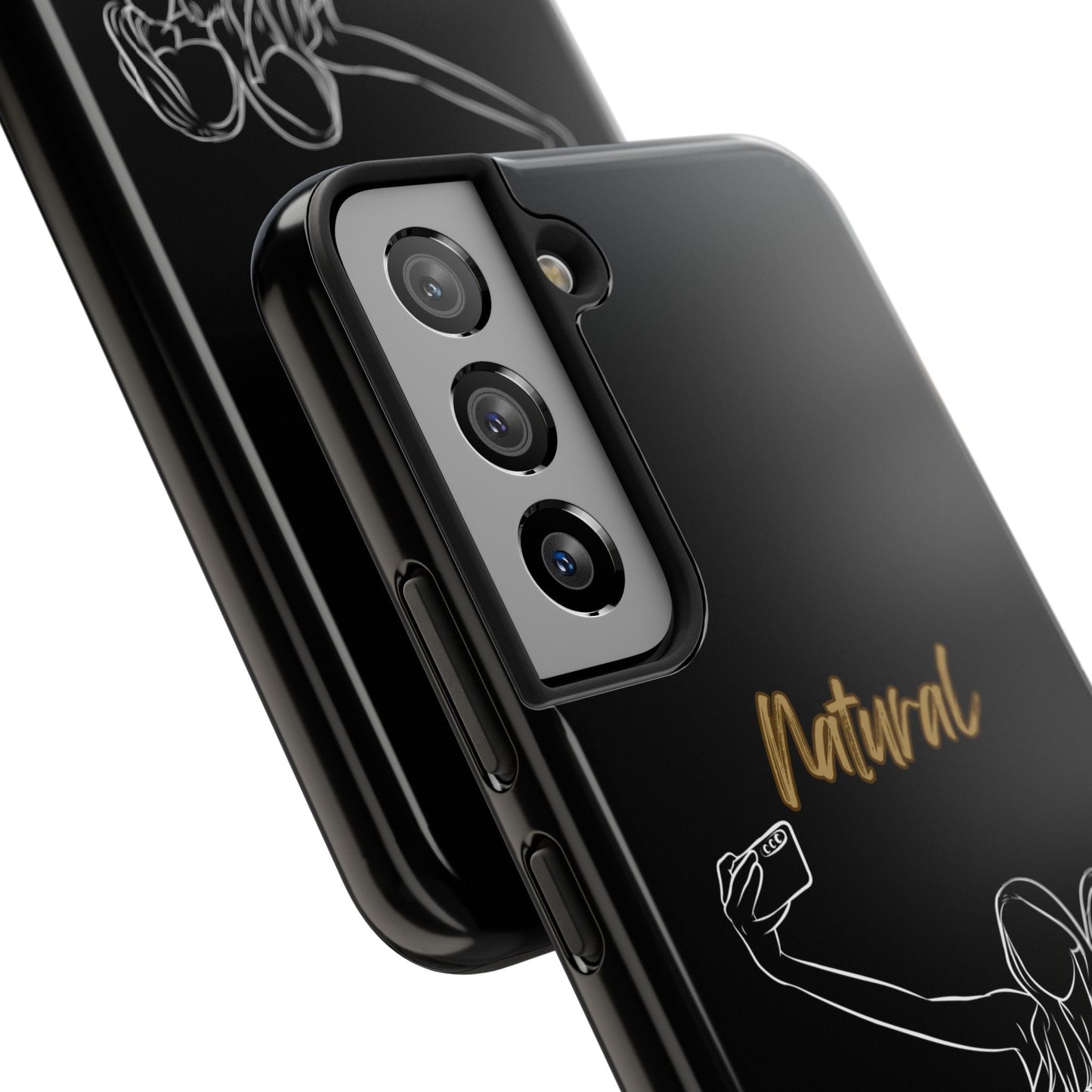 Natural Woman Friends Selfie (WL)Tough Phone Cases BLACK