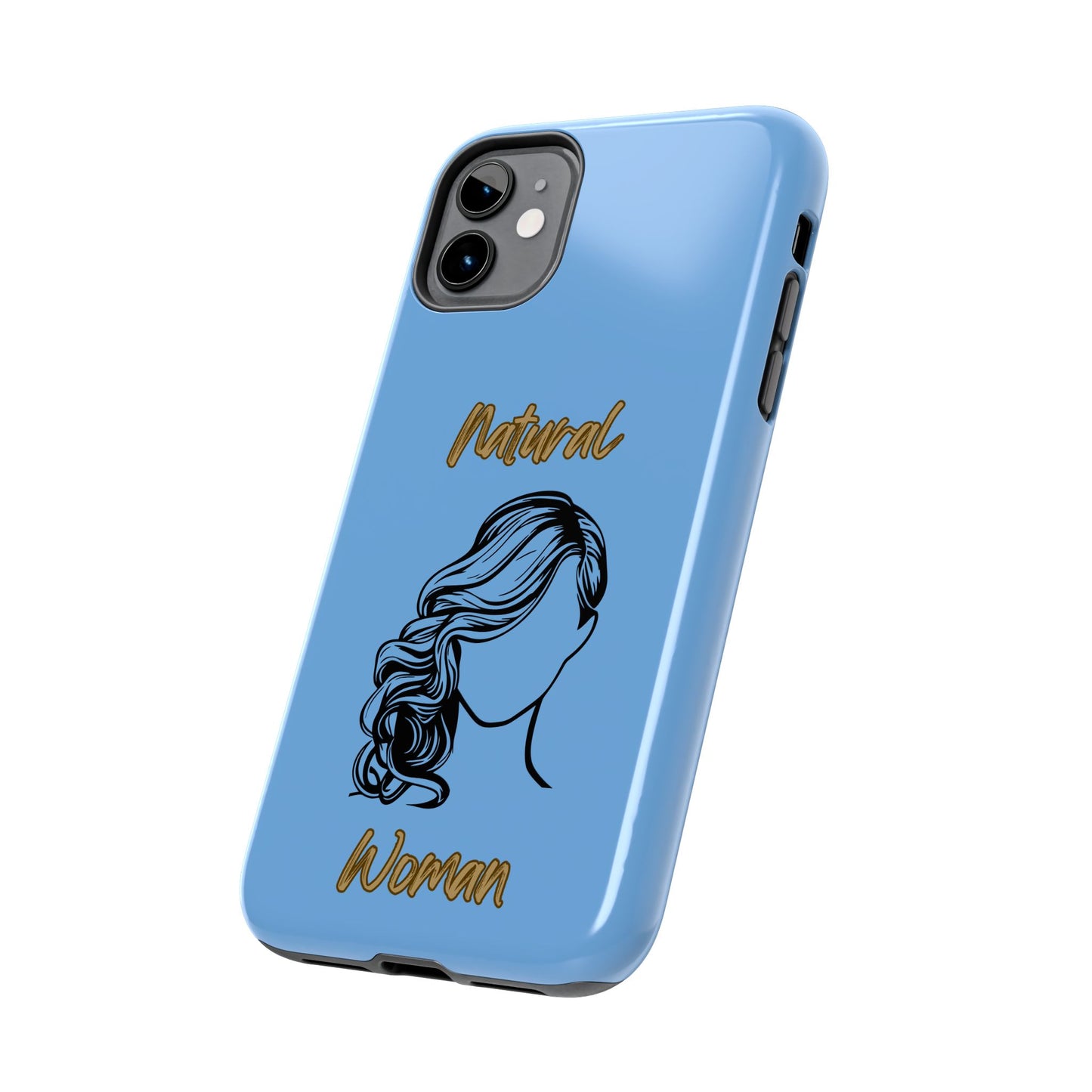 Natural Woman Long Curl (BL)Tough Phone Cases LIGHT BLUE