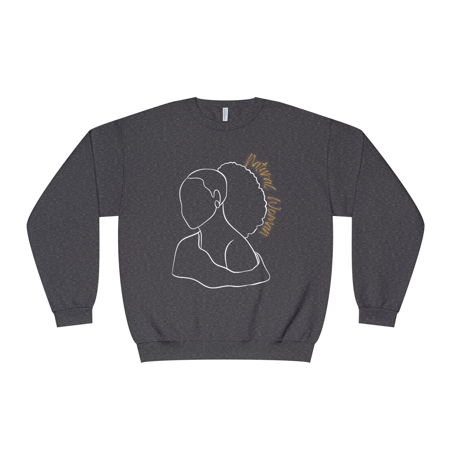 Natural Woman Behind Head Puff (WL) Crewneck Sweatshirt