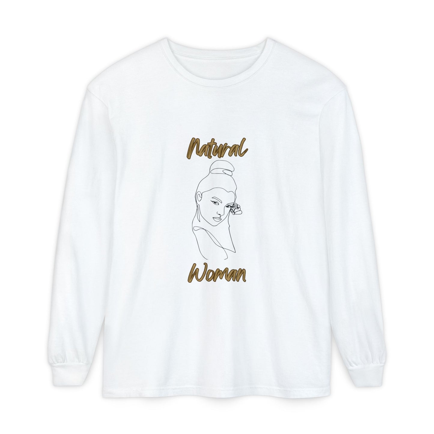 Natural Woman Sassy Bun (BL) Long Sleeve T-Shirt