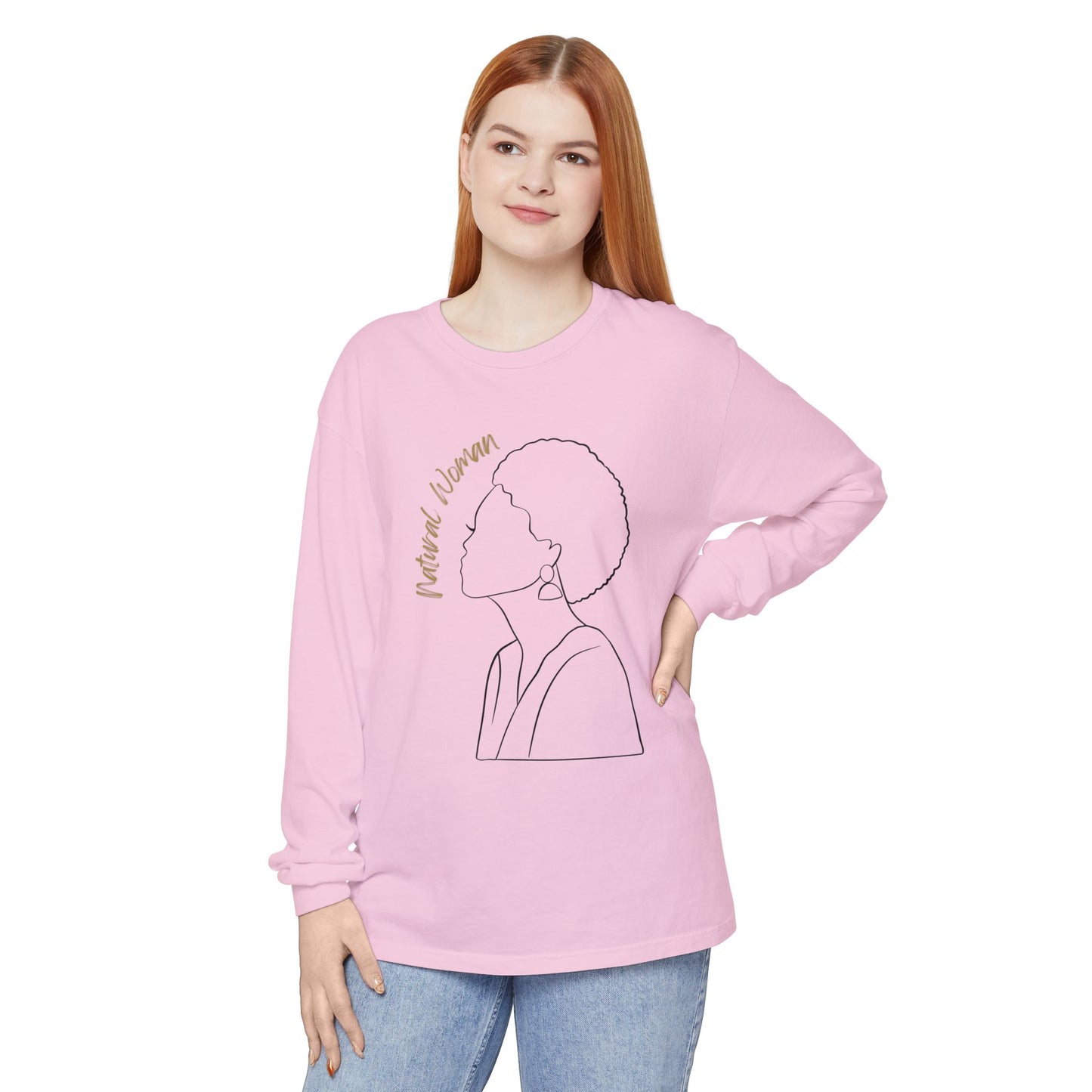 Natural Woman Sm Fro (BL) Long Sleeve T-Shirt