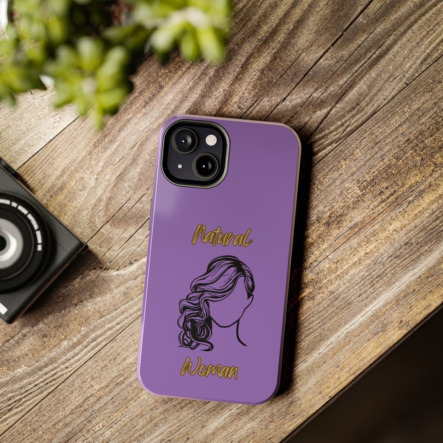 Natural Woman Long Curl (BL)Tough Phone Cases LIGHT PURPLE