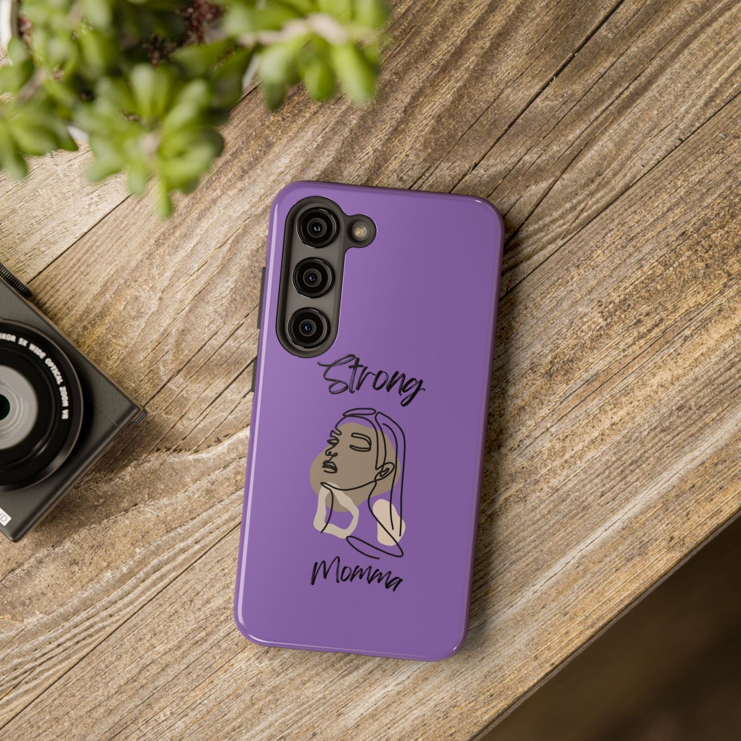 STRONG MOMMA Samsung Galaxy Tough Phone Cases (BL) Light Purple