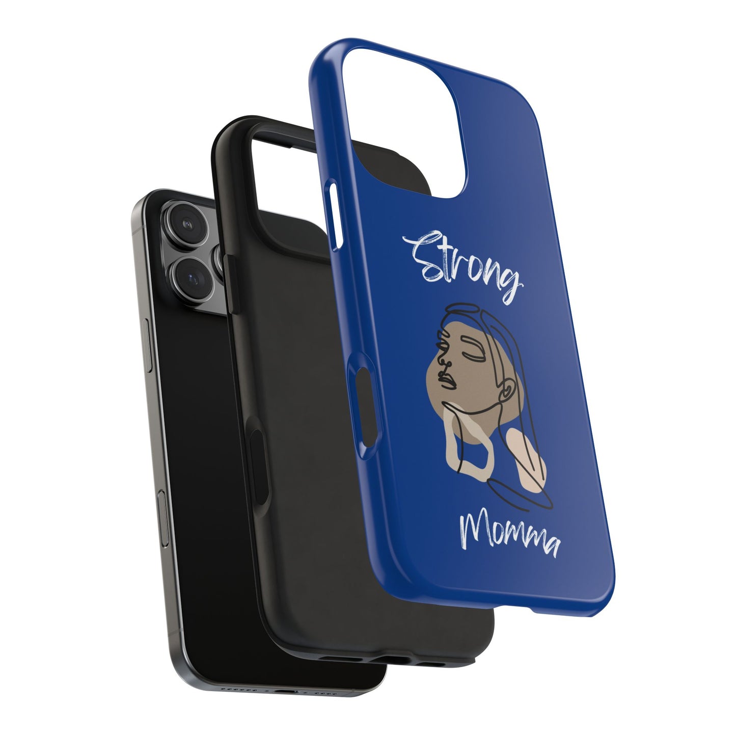 Strong Momma (WL) Tough Phone Cases DARK BLUE