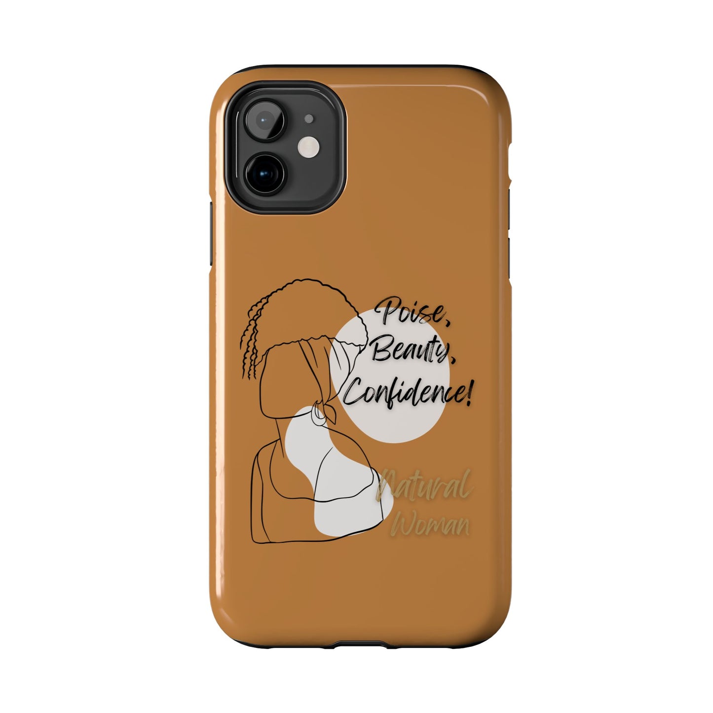 Natural woman Puff (BL)Tough Phone Cases LIGHT BROWN