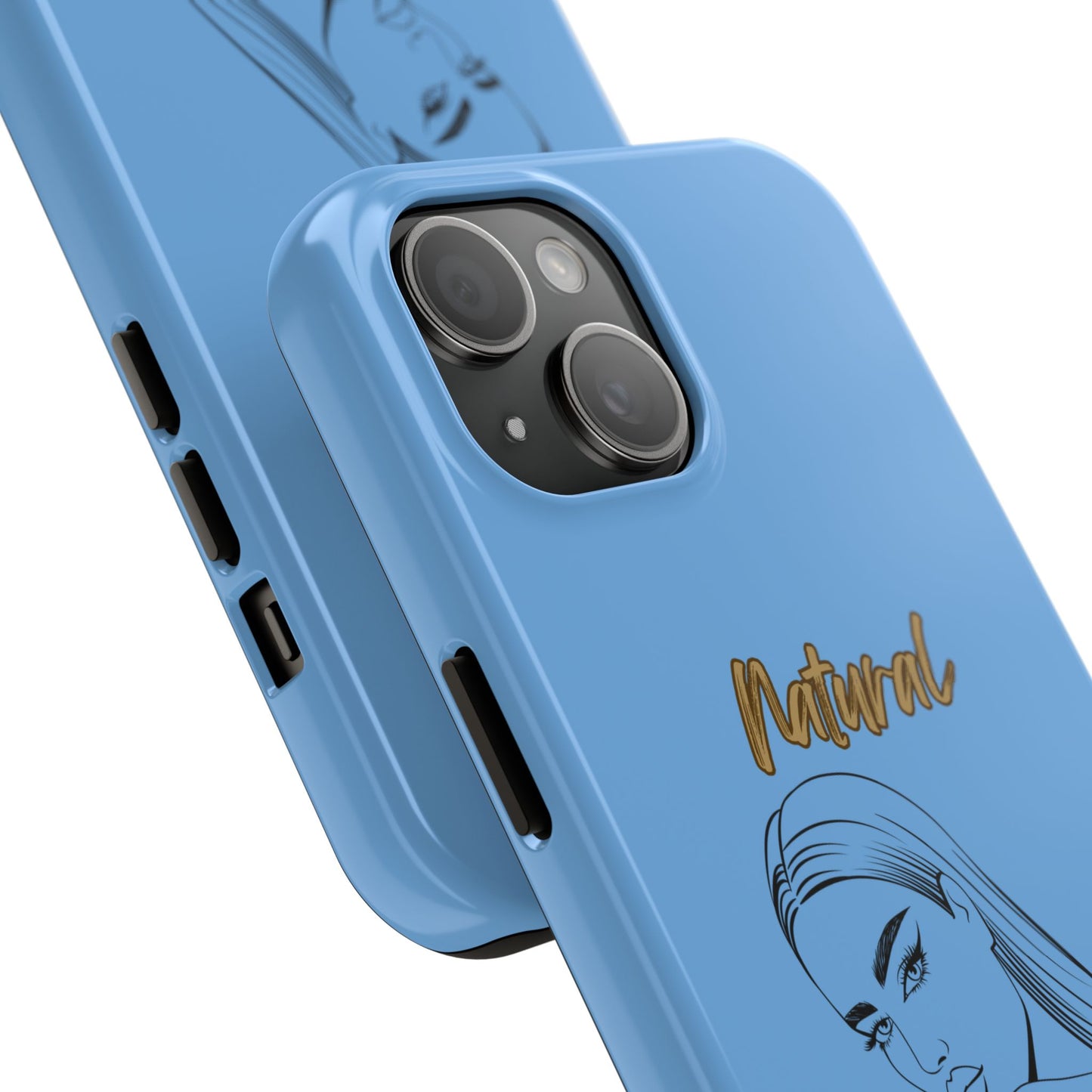 Natural Woman The Stare (BL)Tough Phone Cases LIGHT BLUE