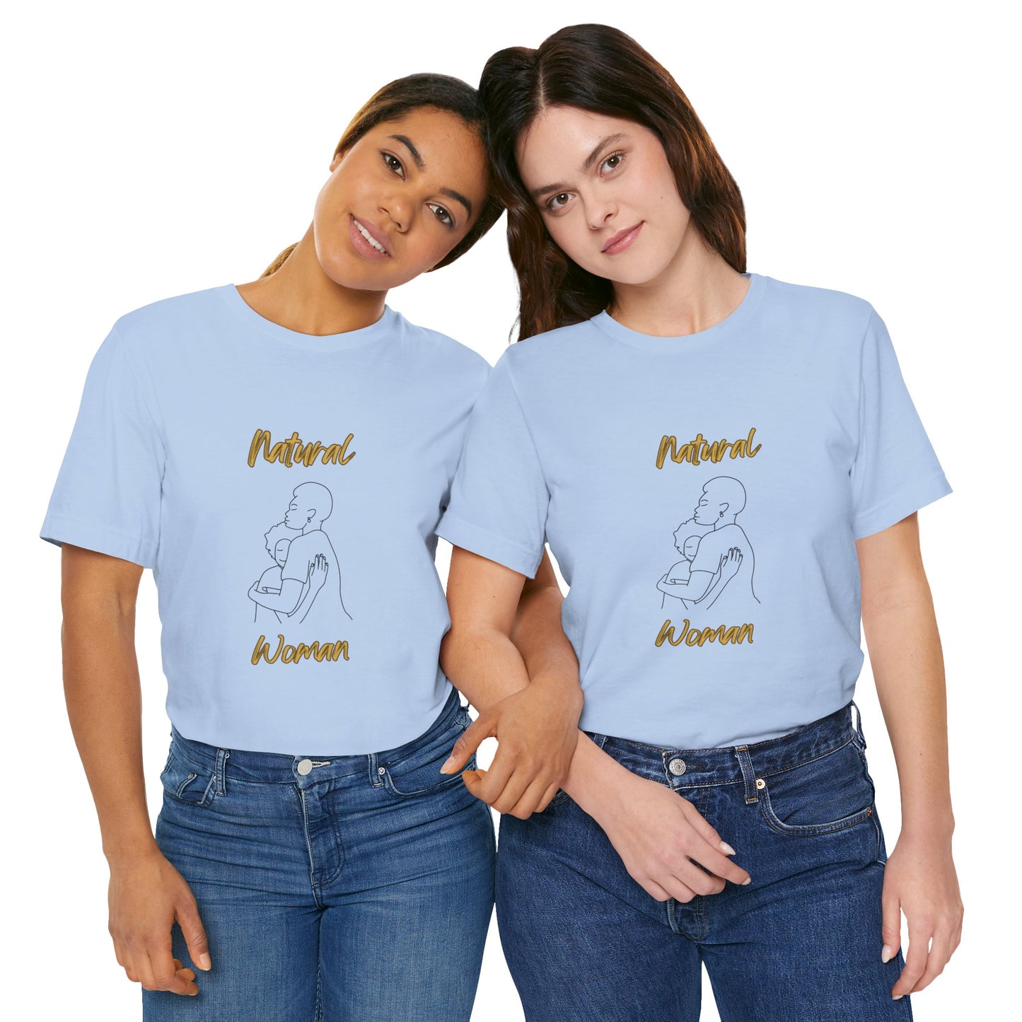 Natural Woman Safe With Momma (BL) Short Sleeve T-Shirt