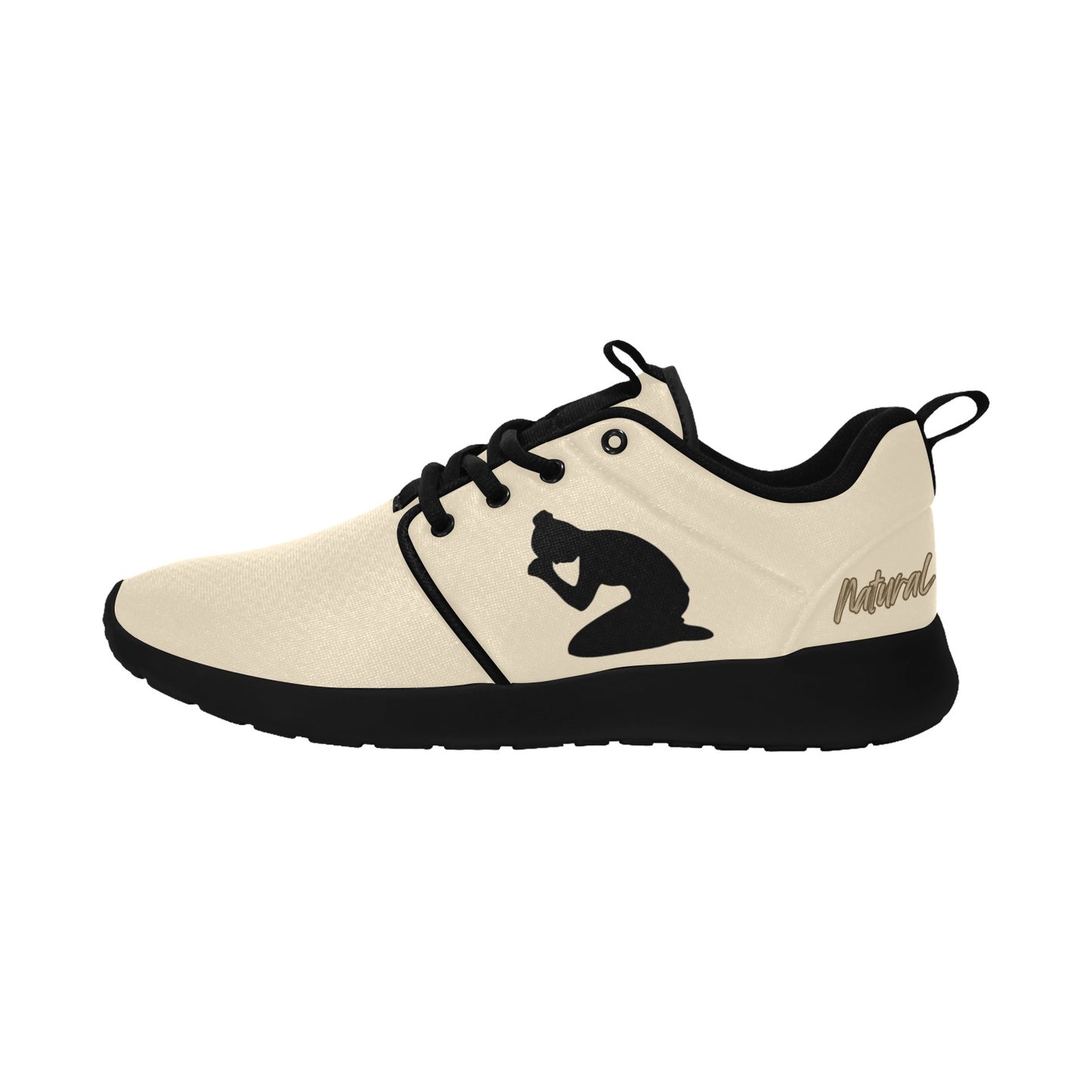 Natural Woman PRAY (BL) CREAM w/ Black Sole Sneakers