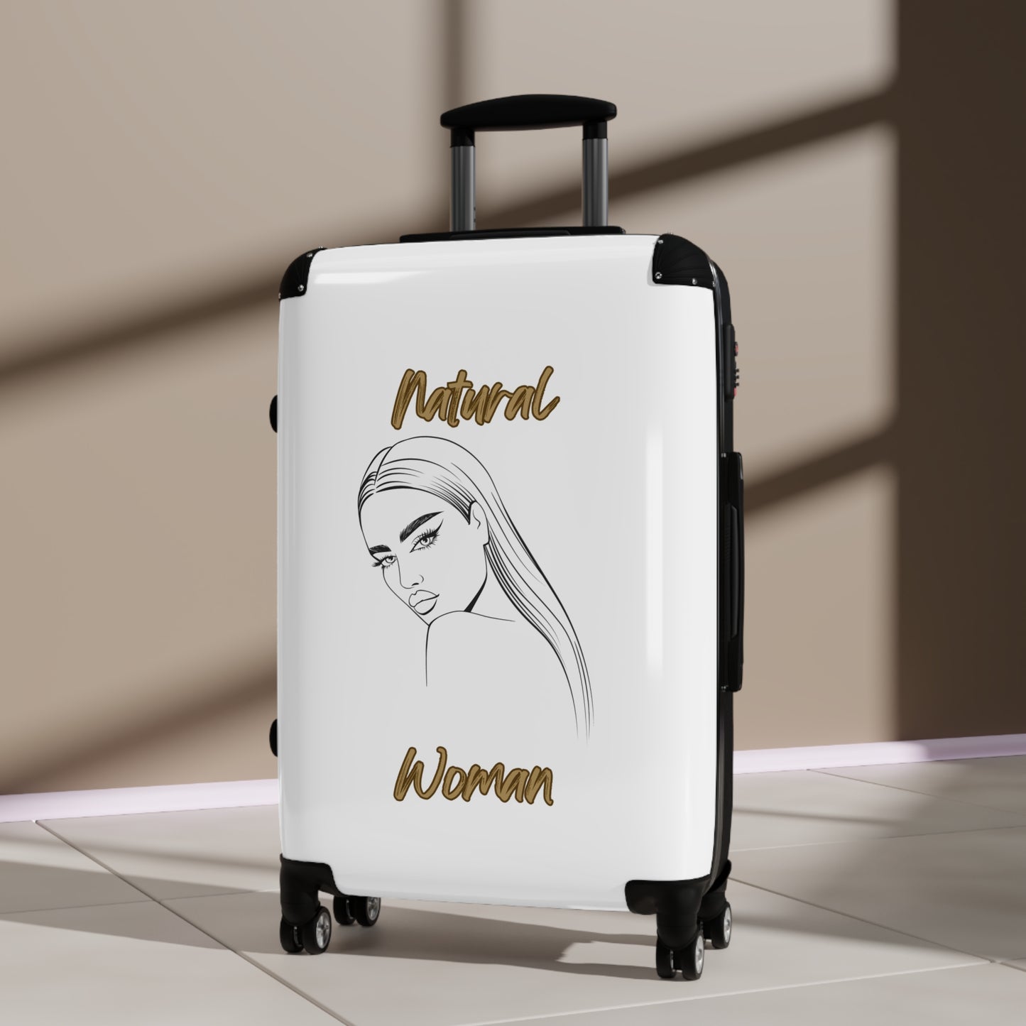 Natural Woman The Stare (BL) Suitcase WHITE