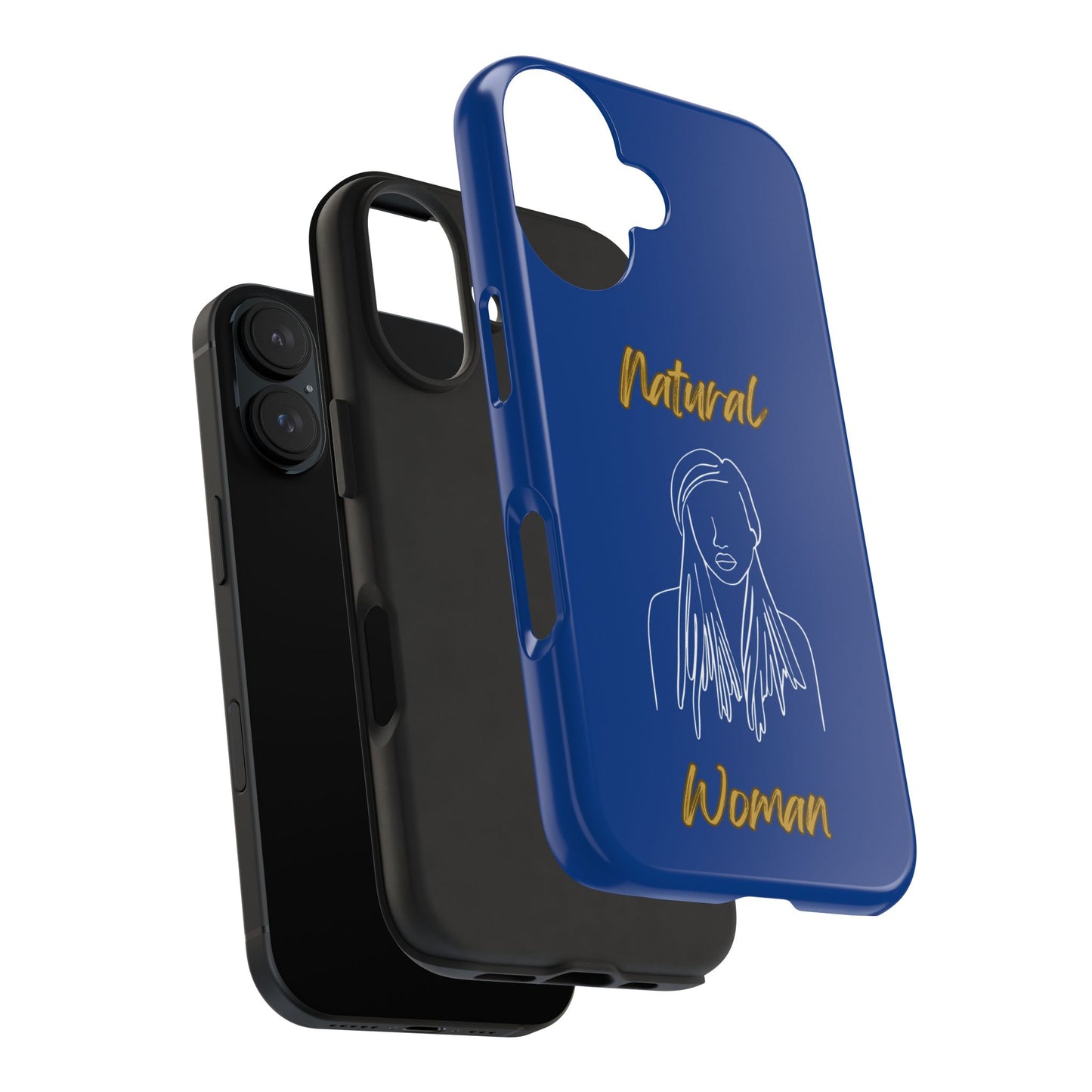 Natural Woman Content (WL)Tough Phone Cases DARK BLUE